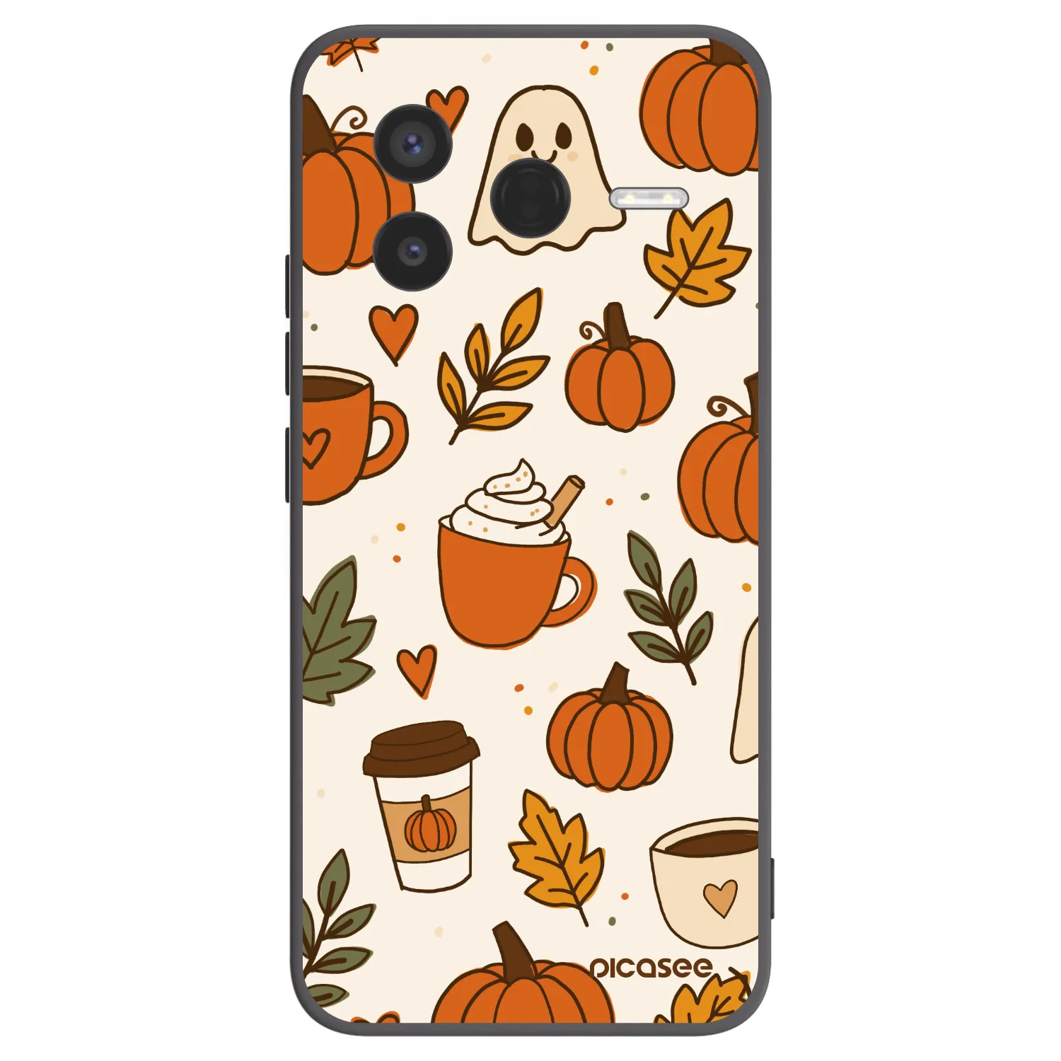Picasee Μαύρη θήκη σιλικόνης για Xiaomi Poco F7 Pro 5G - Fall vibes