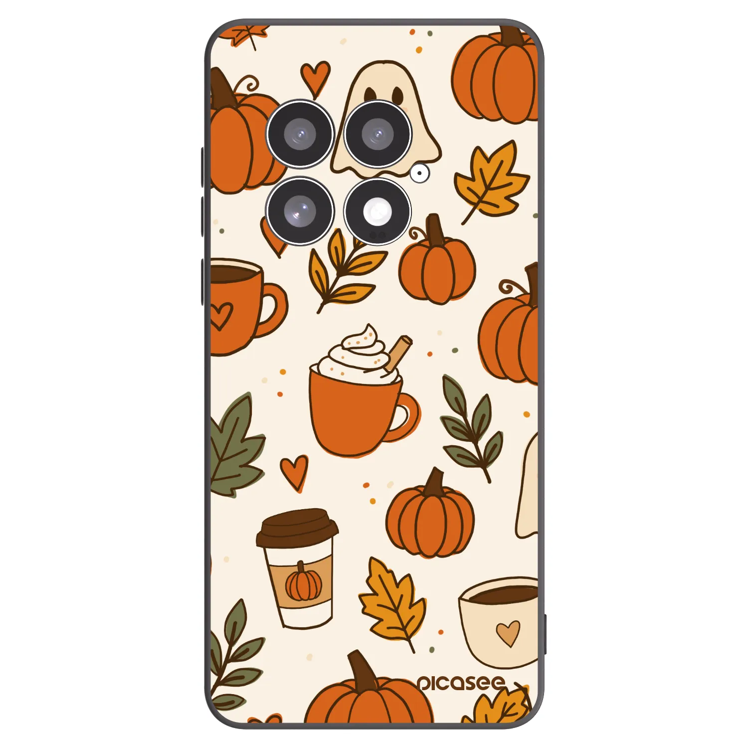 Picasee Μαύρη θήκη σιλικόνης για OnePlus 13 5G - Fall vibes