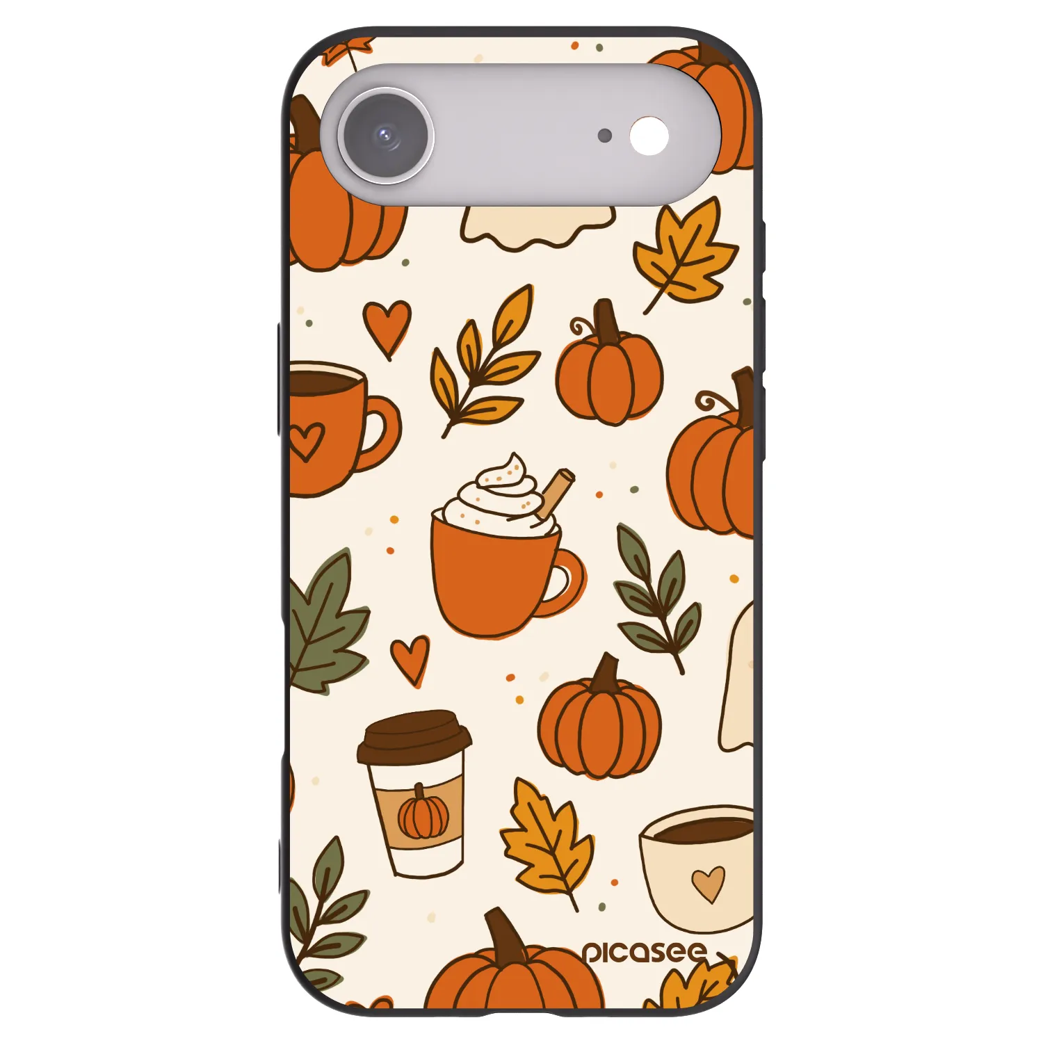 Picasee Μαύρη θήκη σιλικόνης για Apple iPhone Air - Fall vibes