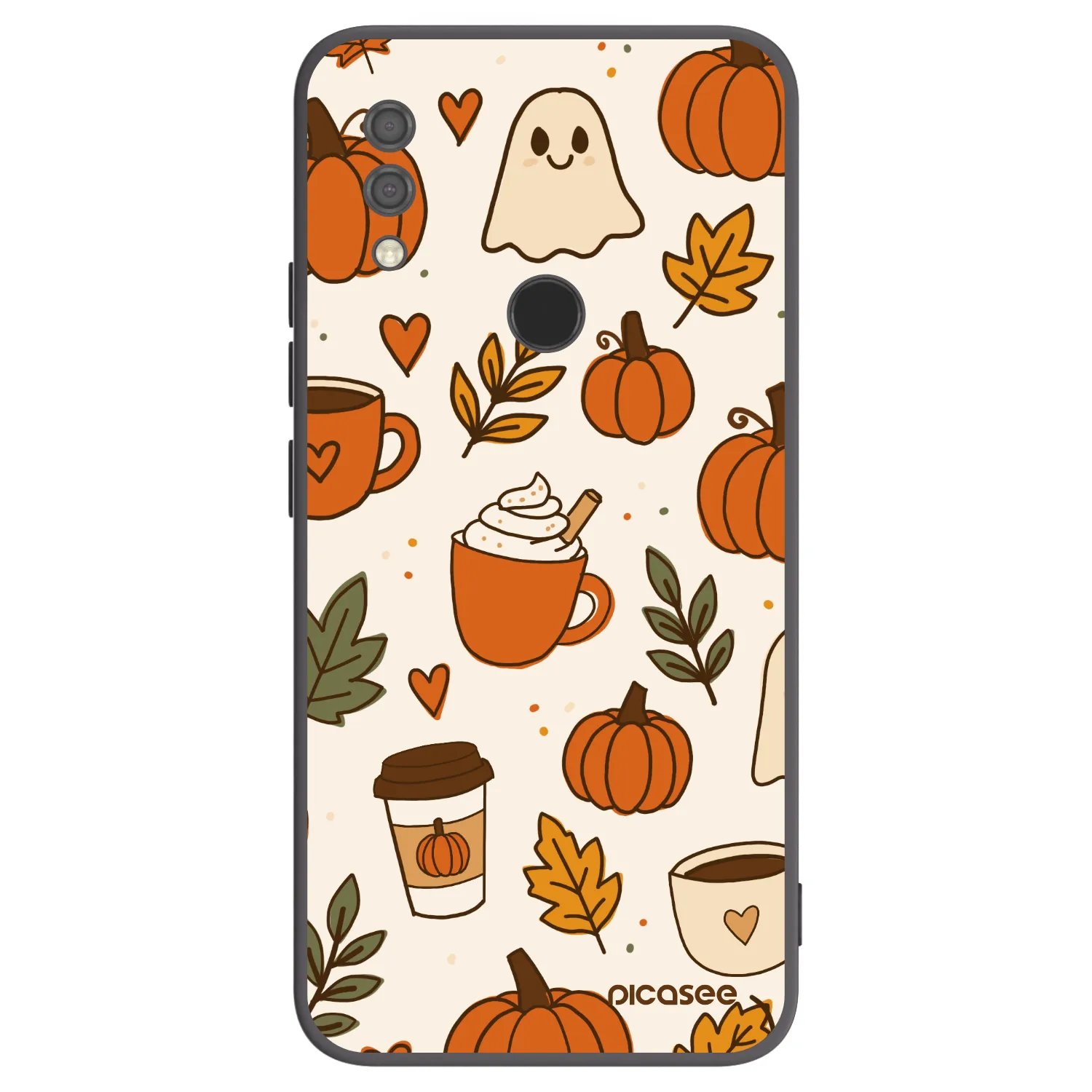 Picasee Μαύρη θήκη σιλικόνης για Xiaomi Redmi 7 - Fall vibes