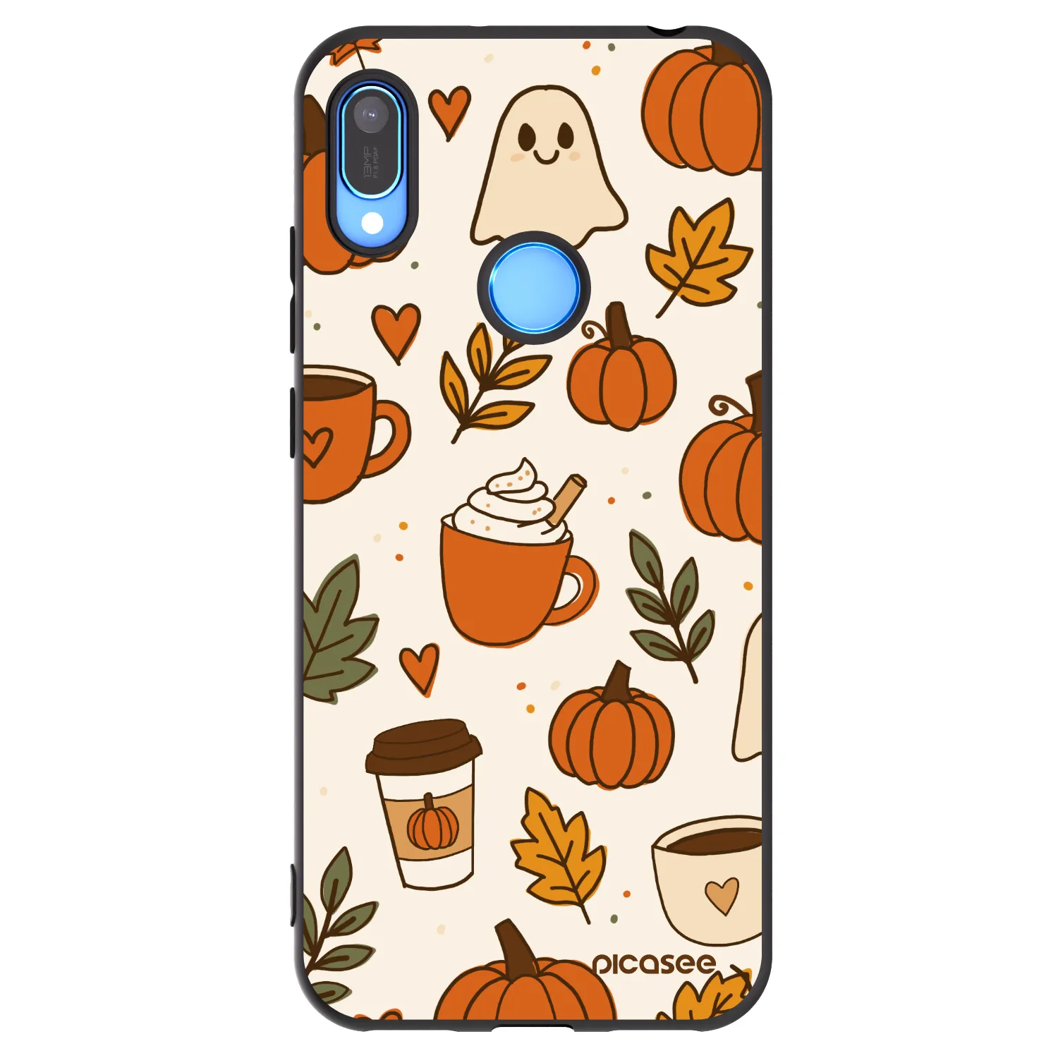 Picasee Μαύρη θήκη σιλικόνης για Huawei Y6 2019 - Fall vibes