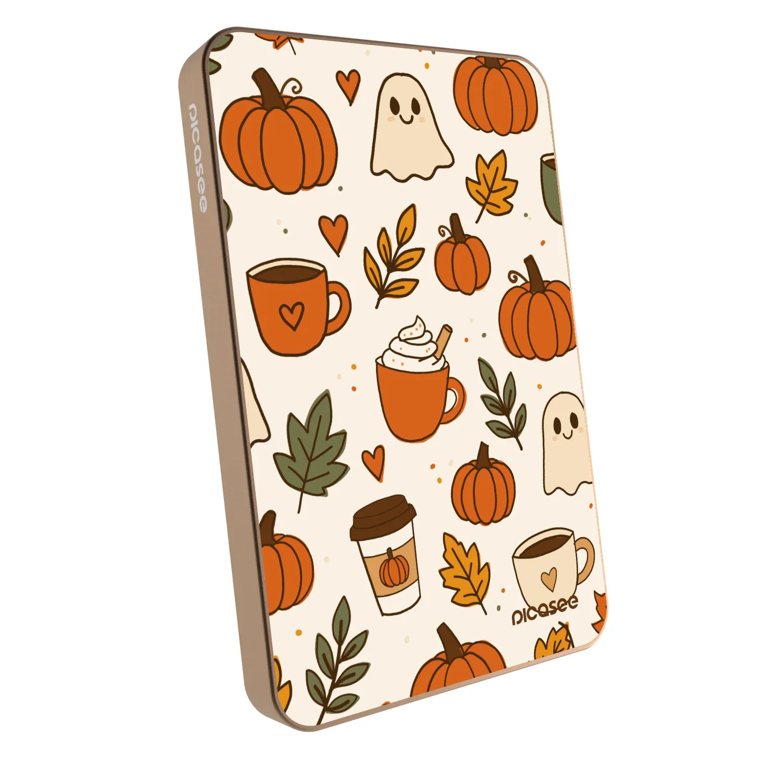 Picasee Powerbank με MagSafe 5 000 mAh Χρυσαφένιος - Fall vibes
