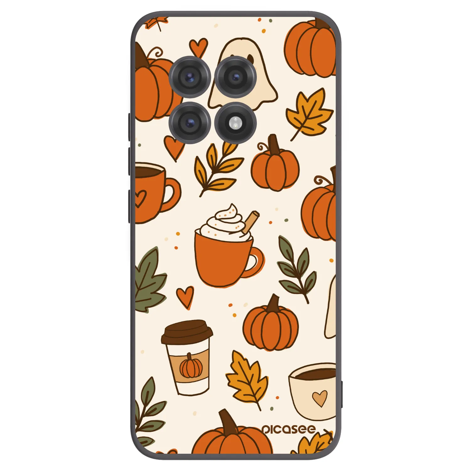 Picasee Μαύρη θήκη σιλικόνης για OnePlus 13R 5G - Fall vibes