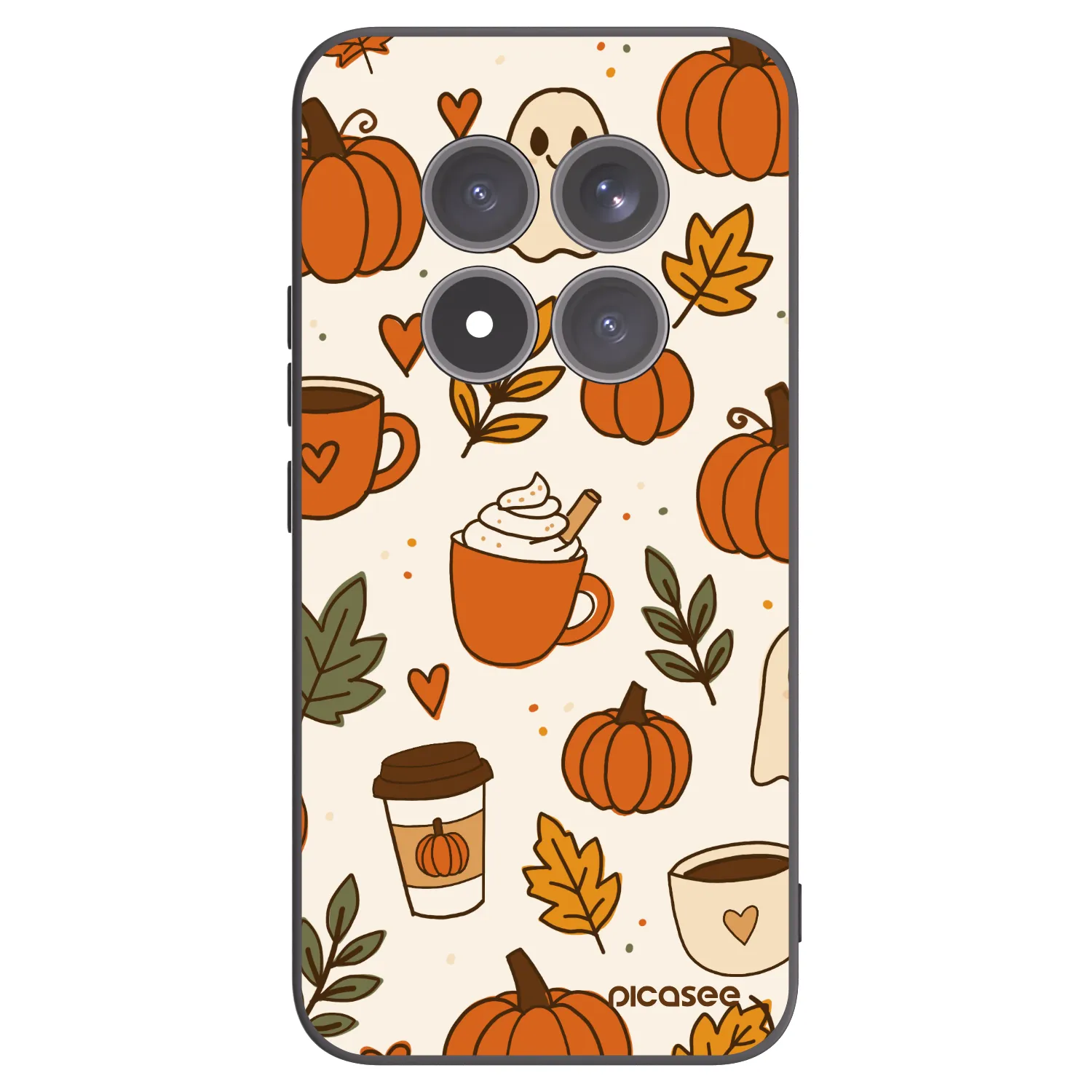 Picasee Μαύρη θήκη σιλικόνης για Xiaomi Redmi Note 15 Pro+ - Fall vibes