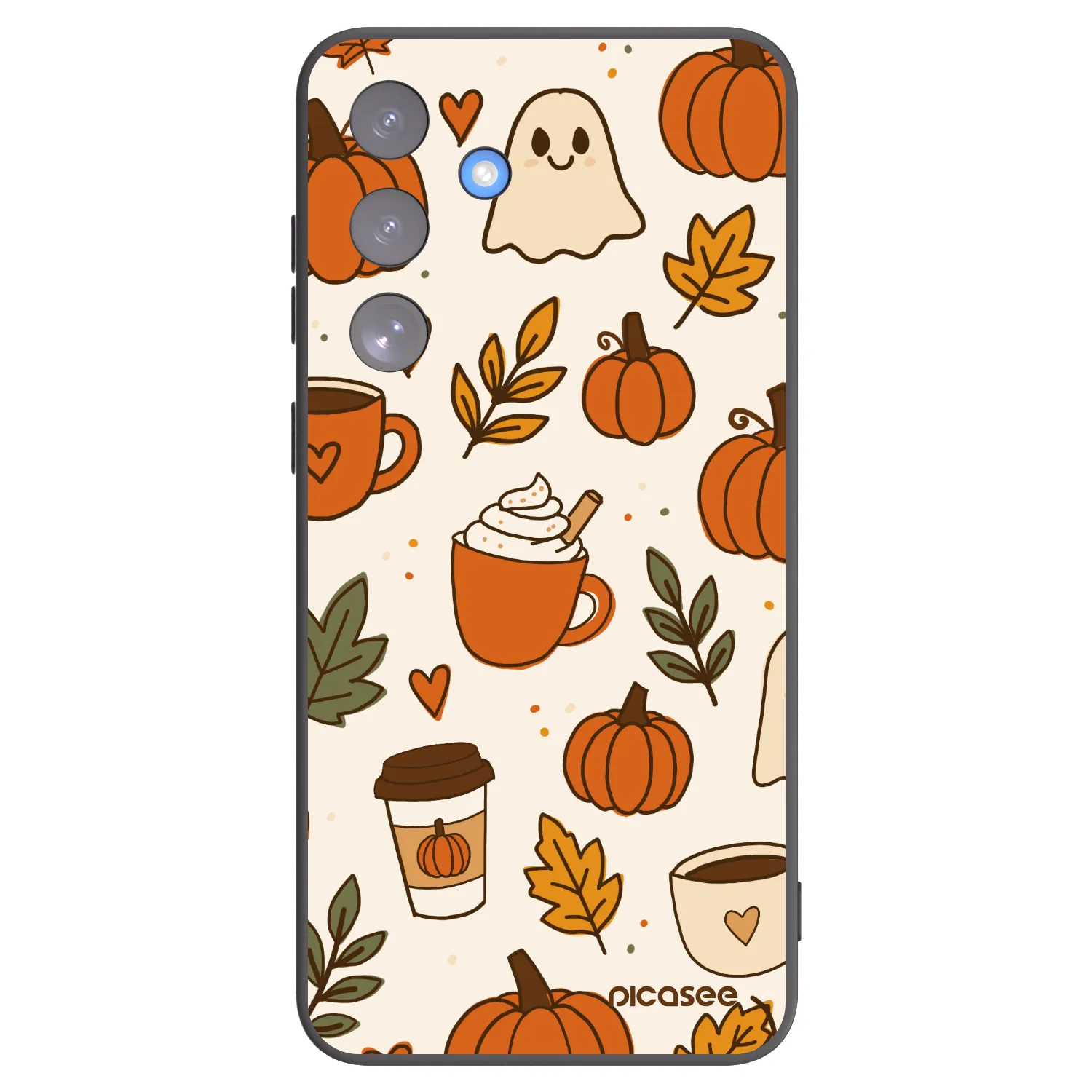 Picasee Μαύρη θήκη σιλικόνης για Samsung Galaxy S25 FE 5G - Fall vibes