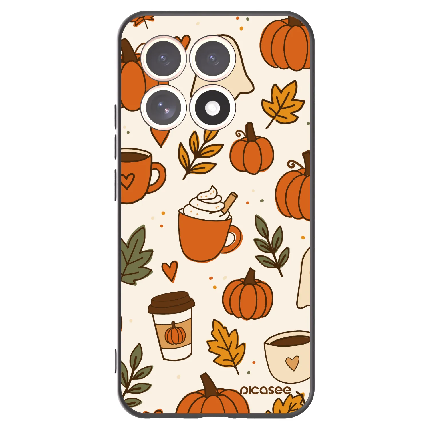 Picasee Μαύρη θήκη σιλικόνης για Xiaomi 15T - Fall vibes