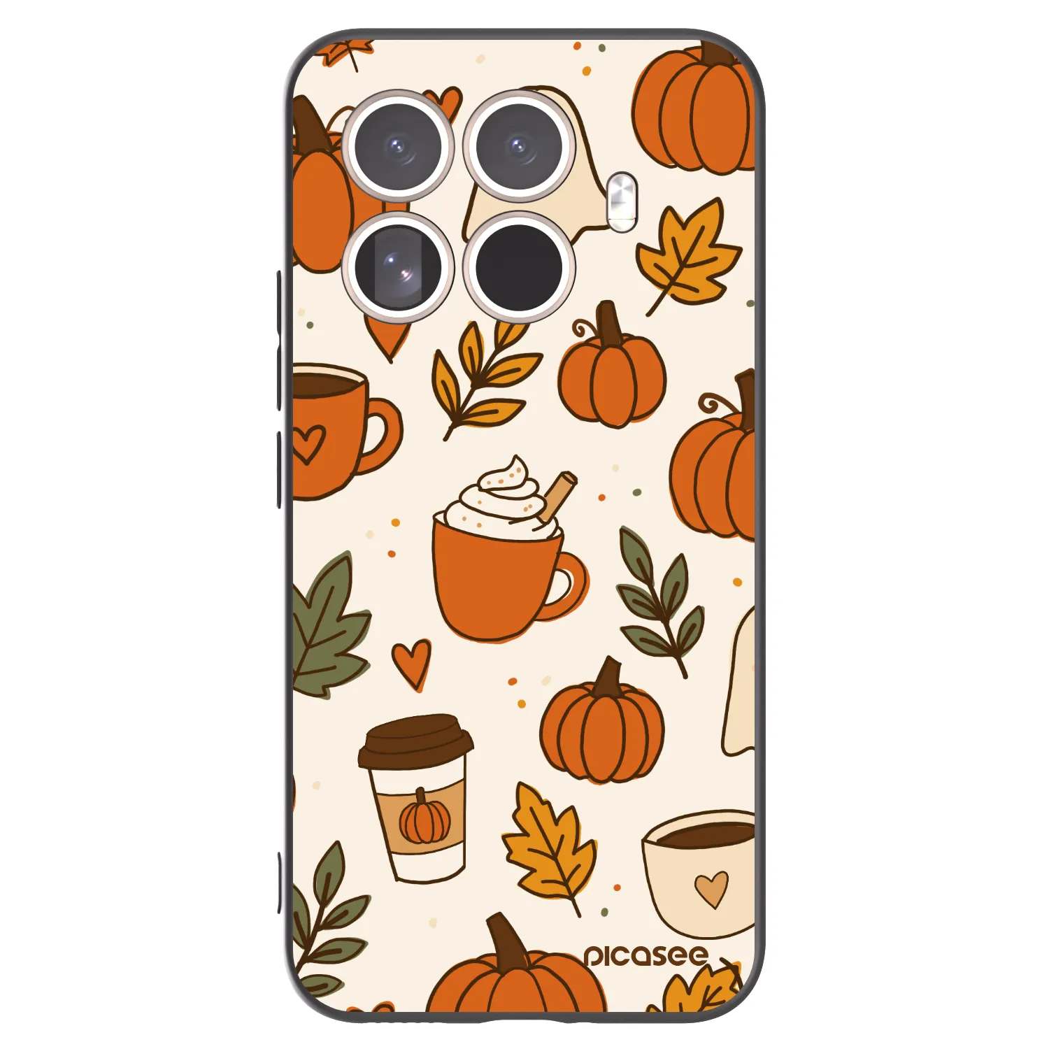 Picasee Μαύρη θήκη σιλικόνης για Xiaomi 15T Pro - Fall vibes
