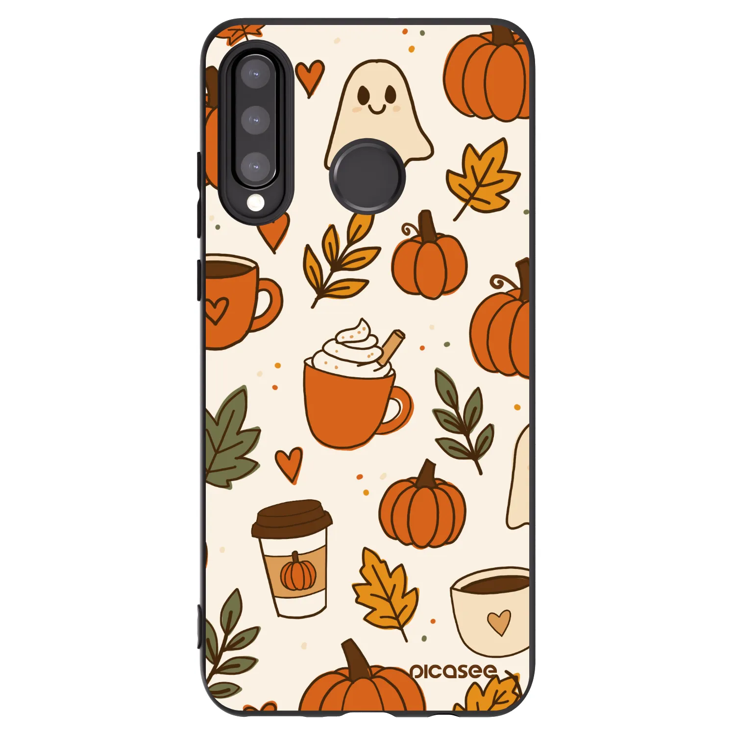 Picasee Μαύρη θήκη σιλικόνης για Huawei P30 Lite - Fall vibes