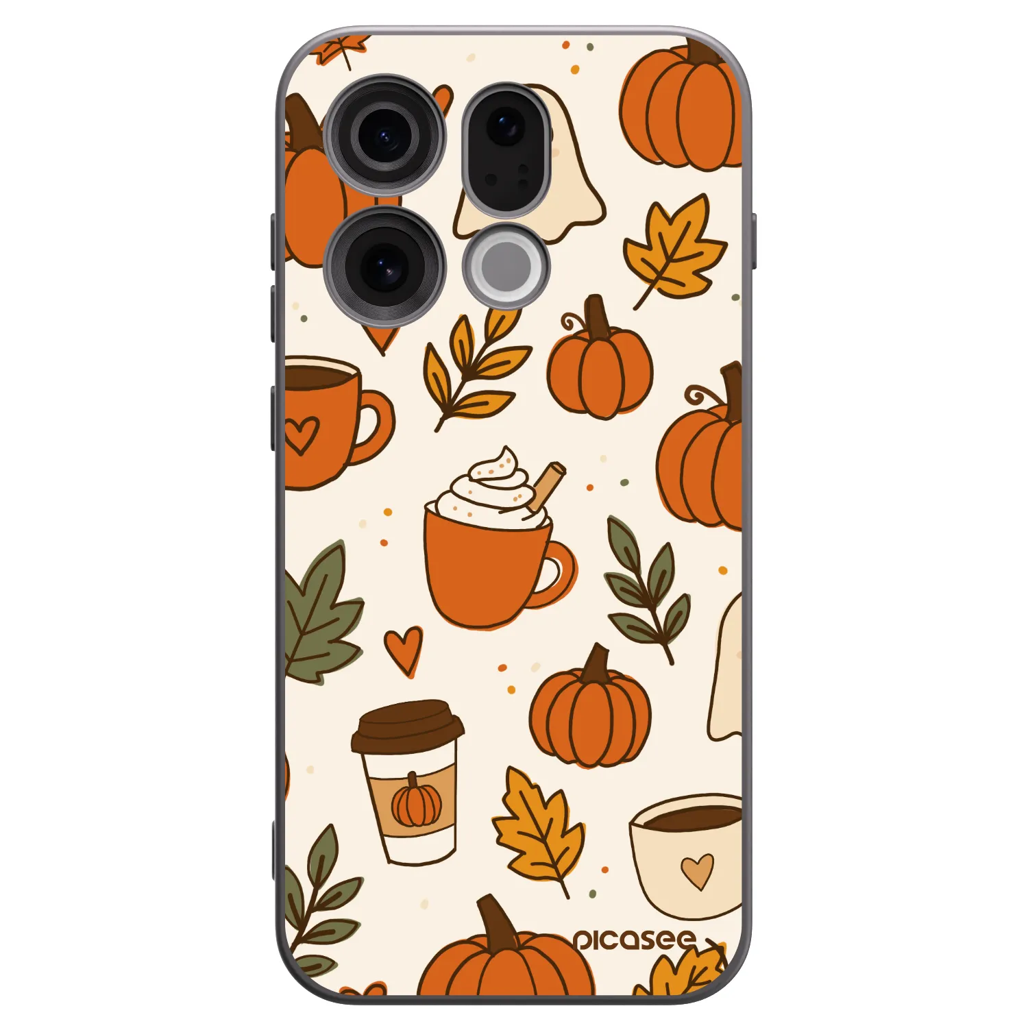 Picasee Μαύρη θήκη σιλικόνης για OPPO Find X9 - Fall vibes