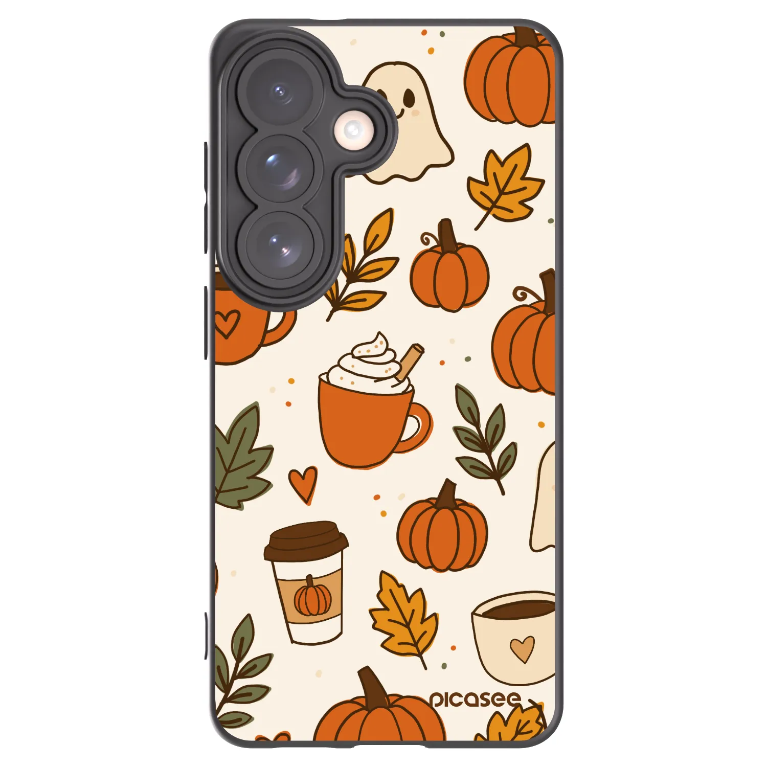 Picasee Μαύρη θήκη σιλικόνης για Samsung Galaxy S26 - Fall vibes