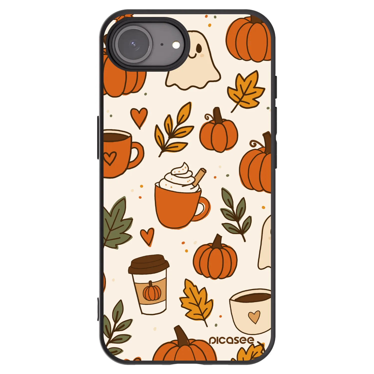 Picasee Μαύρη θήκη σιλικόνης για Apple iPhone 17e - Fall vibes