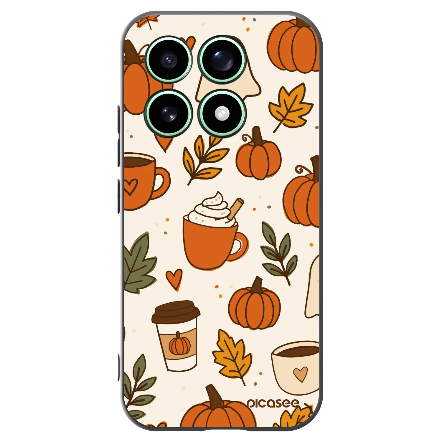 Picasee Μαύρη θήκη σιλικόνης για Xiaomi 17 - Fall vibes