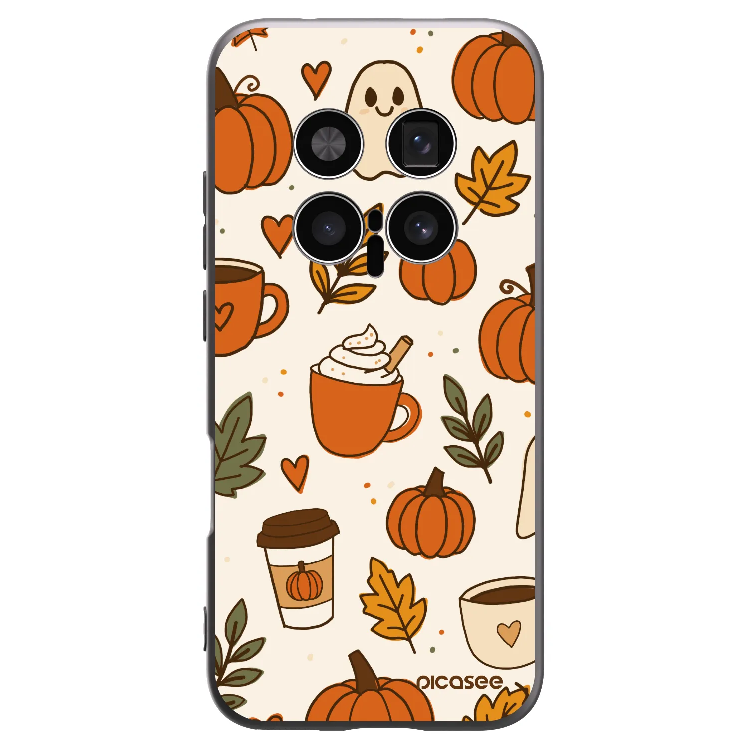 Picasee Μαύρη θήκη σιλικόνης για Honor Magic8 Pro 5G - Fall vibes