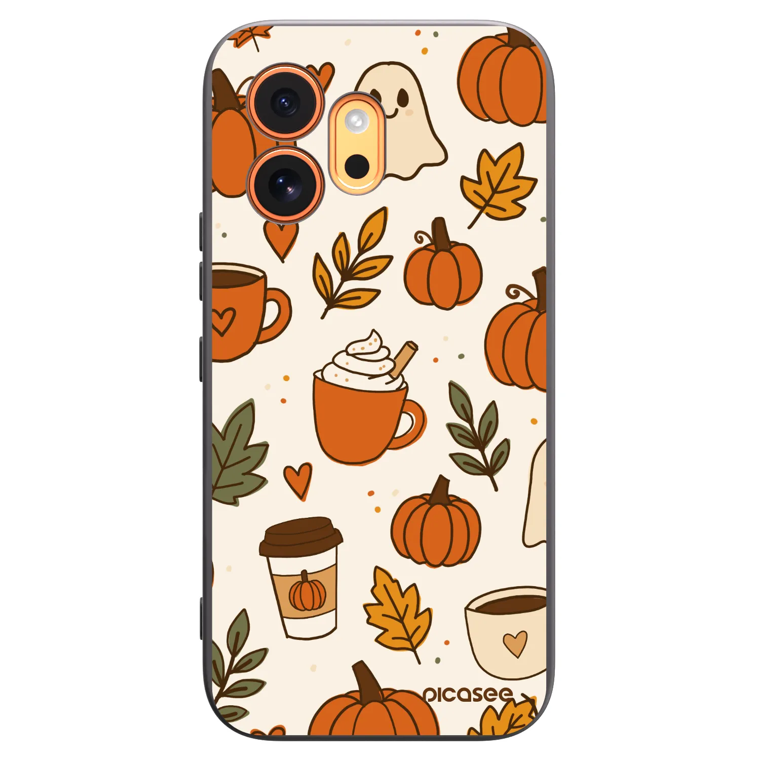 Picasee Μαύρη θήκη σιλικόνης για Honor 600 - Fall vibes