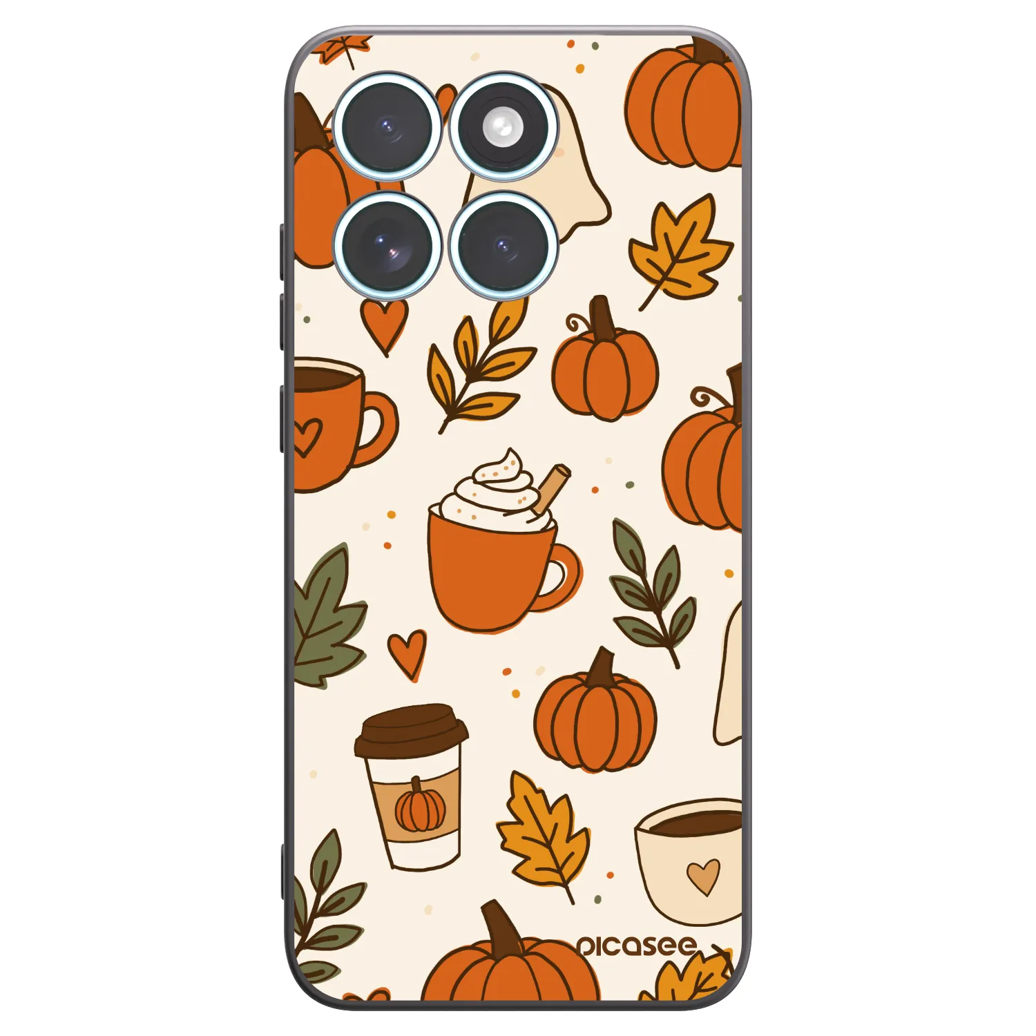 Picasee Μαύρη θήκη σιλικόνης για Motorola Edge 70 Fusion - Fall vibes