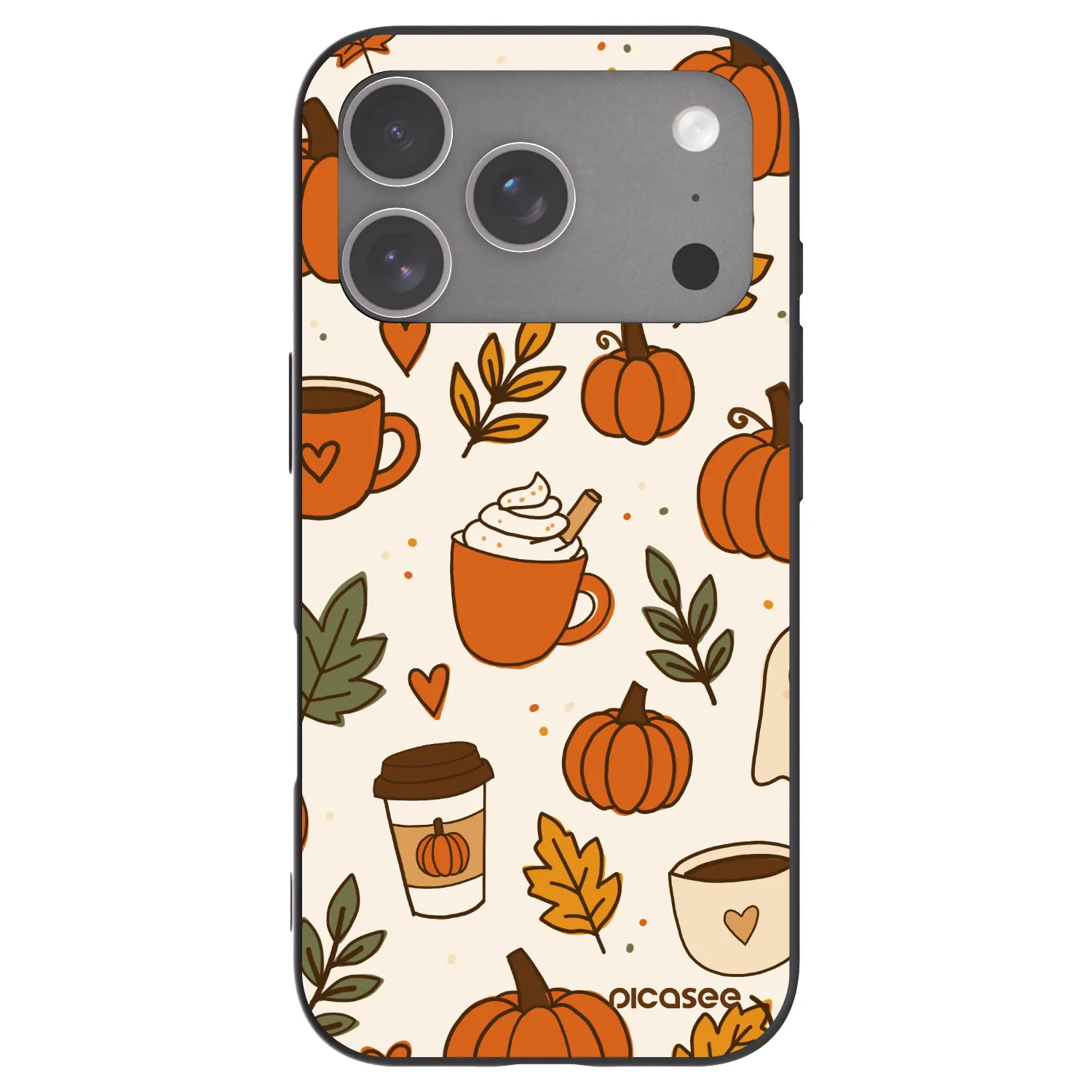 Picasee Μαύρη θήκη σιλικόνης για Apple iPhone 18 Pro - Fall vibes