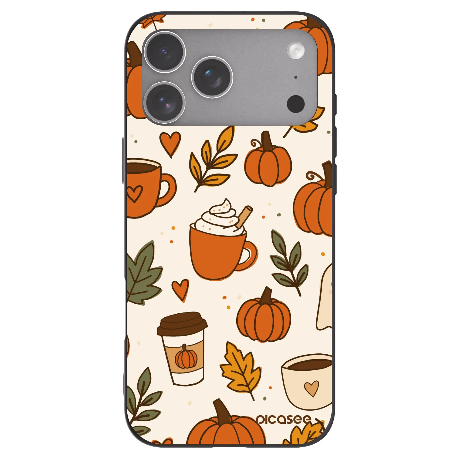 Picasee Μαύρη θήκη σιλικόνης για Apple iPhone 18 Pro Max - Fall vibes