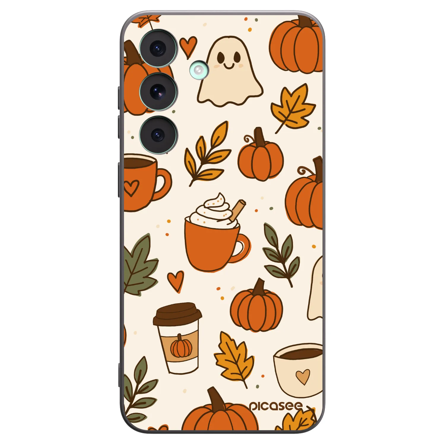 Picasee Μαύρη θήκη σιλικόνης για Samsung Galaxy S26 FE - Fall vibes