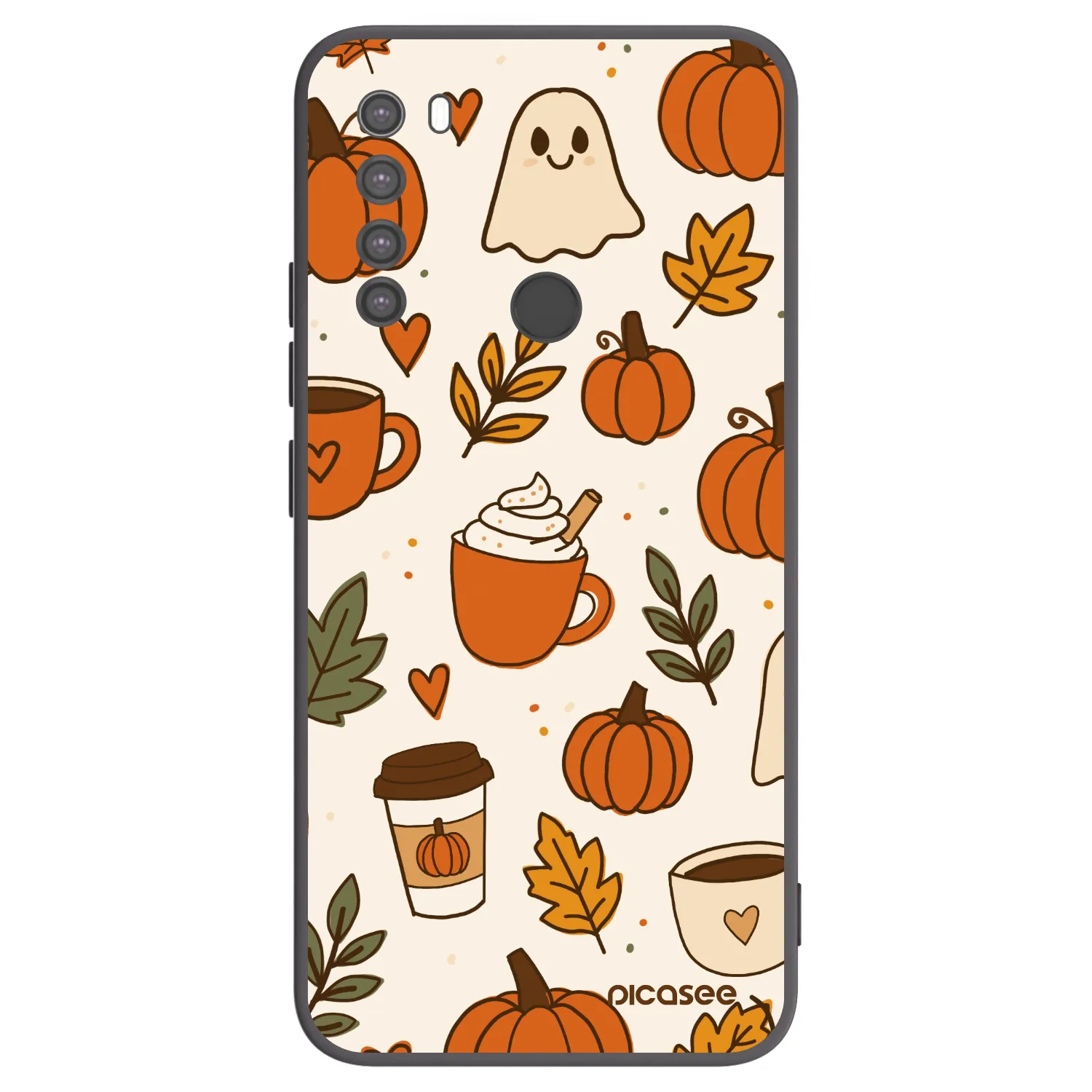 Picasee Μαύρη θήκη σιλικόνης για Xiaomi Redmi Note 8 - Fall vibes