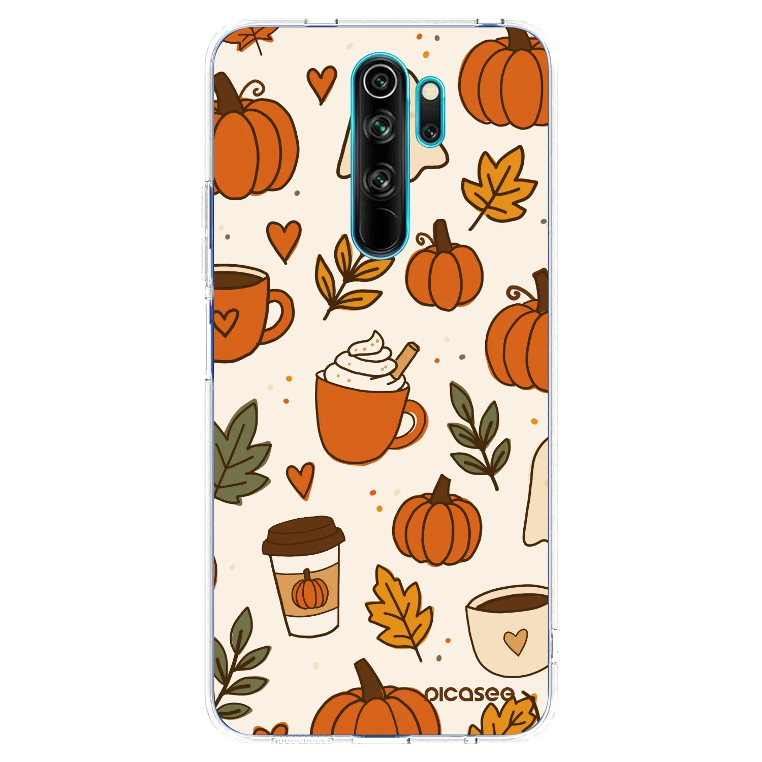 Picasee διαφανής θήκη σιλικόνης Xiaomi Redmi Note 8 Pro - Fall vibes