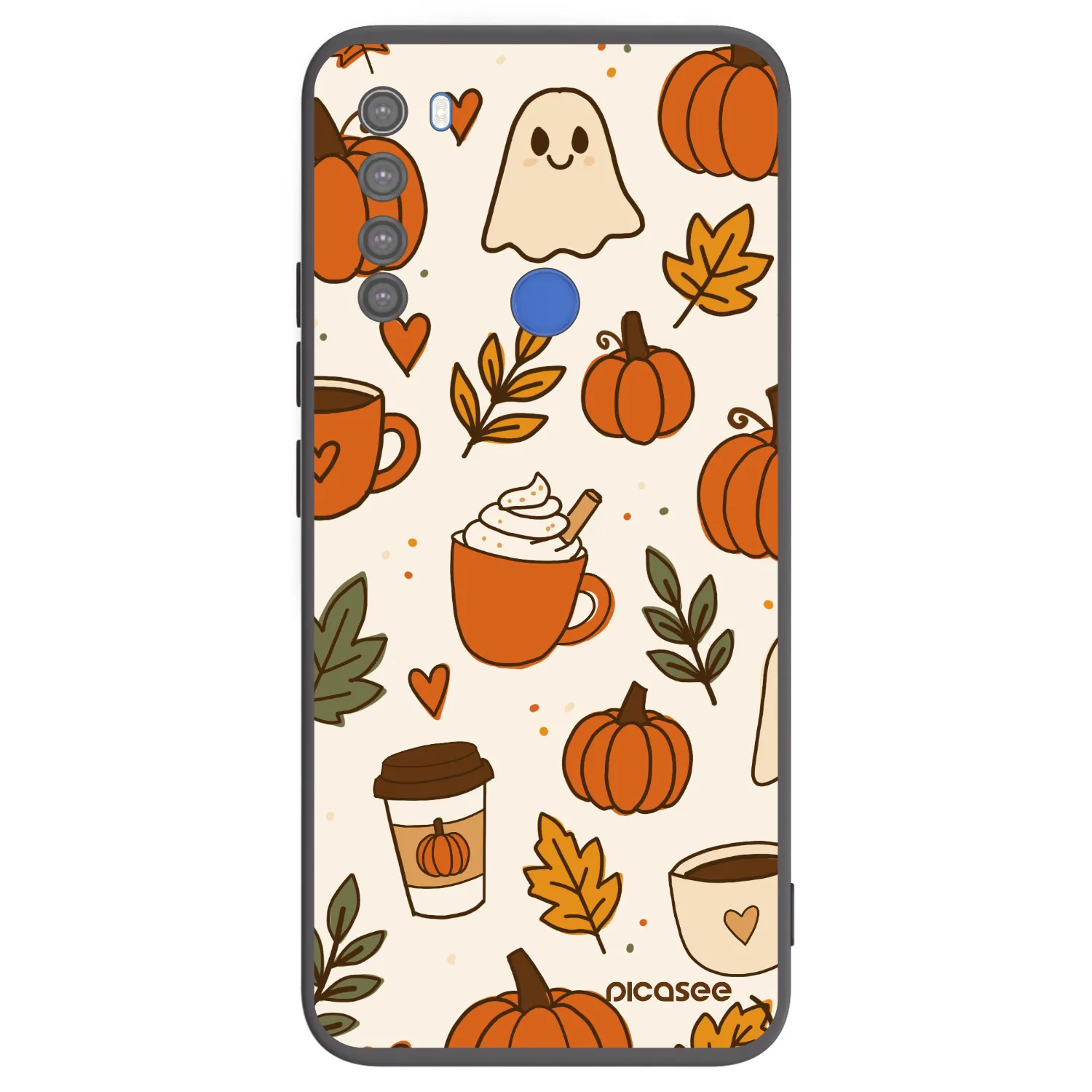 Picasee Μαύρη θήκη σιλικόνης για Xiaomi Redmi Note 8T - Fall vibes