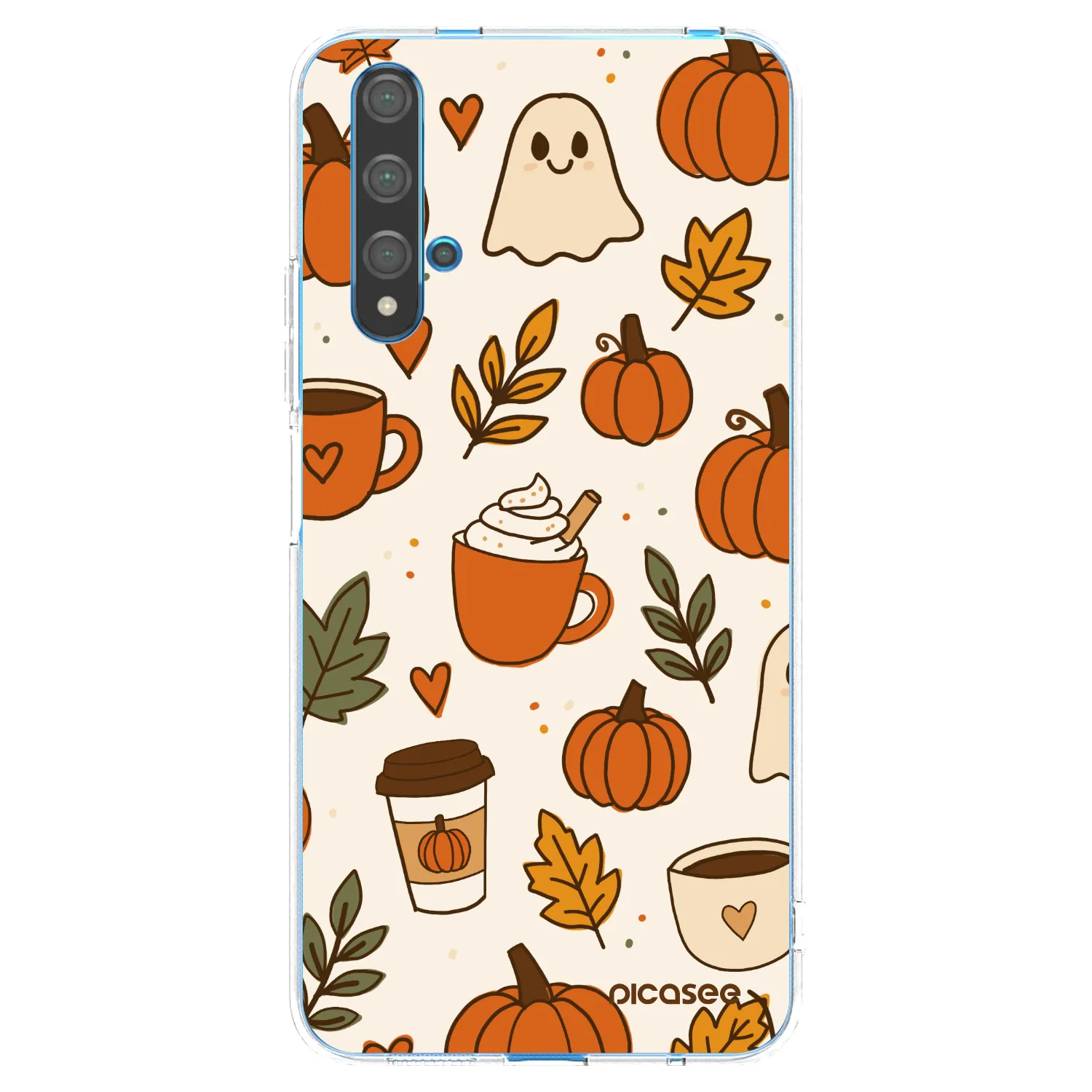 Picasee διαφανής θήκη σιλικόνης Huawei Nova 5T - Fall vibes