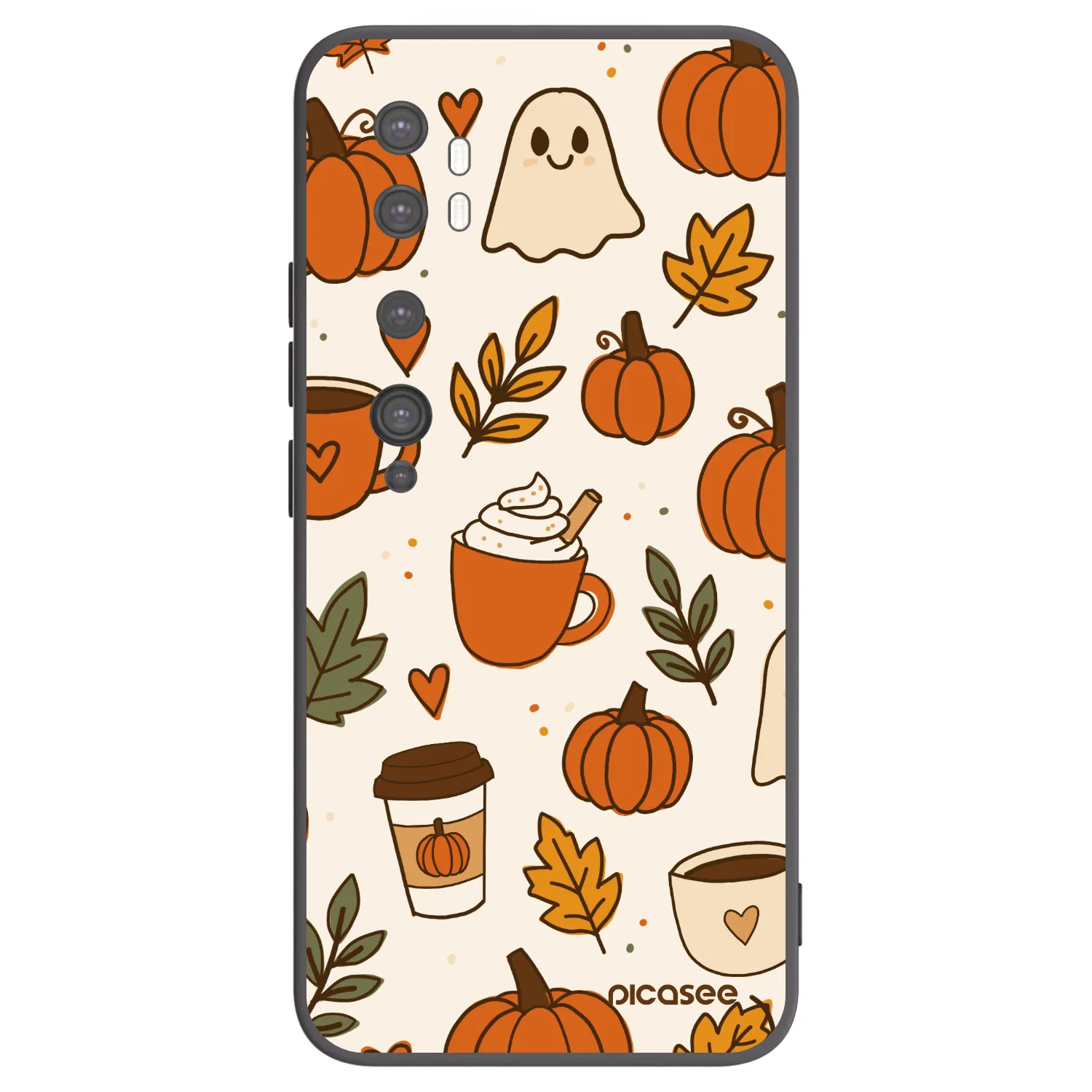 Picasee Μαύρη θήκη σιλικόνης για Xiaomi Mi Note 10 (Pro) - Fall vibes
