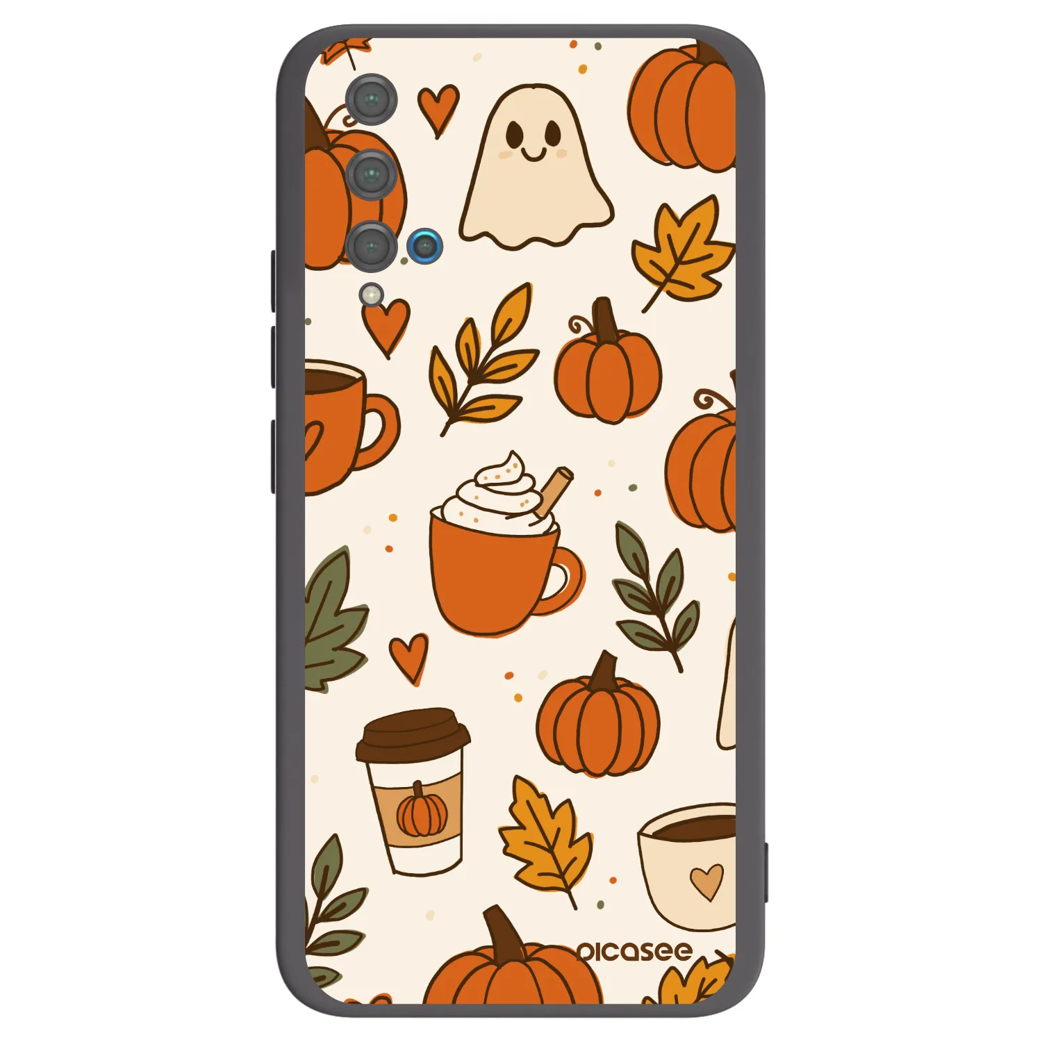 Picasee Μαύρη θήκη σιλικόνης για Huawei Nova 5T - Fall vibes