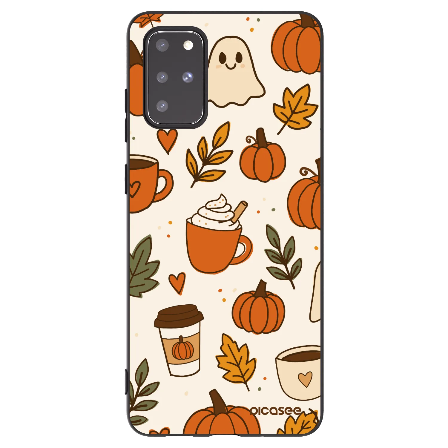 Picasee Μαύρη θήκη σιλικόνης για Samsung Galaxy S20+ G985F - Fall vibes