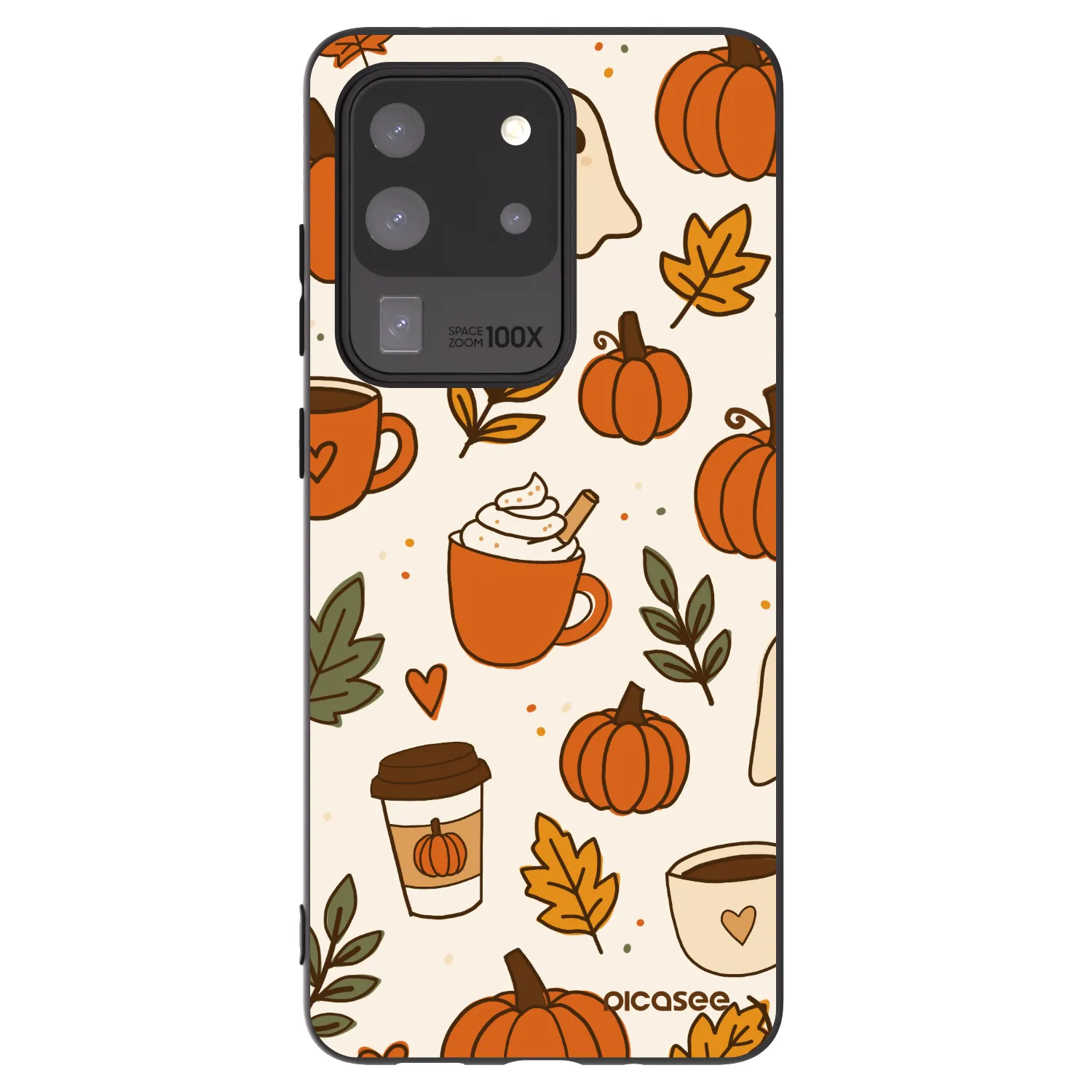 Picasee Μαύρη θήκη σιλικόνης για Samsung Galaxy S20 Ultra 5G G988F - Fall vibes