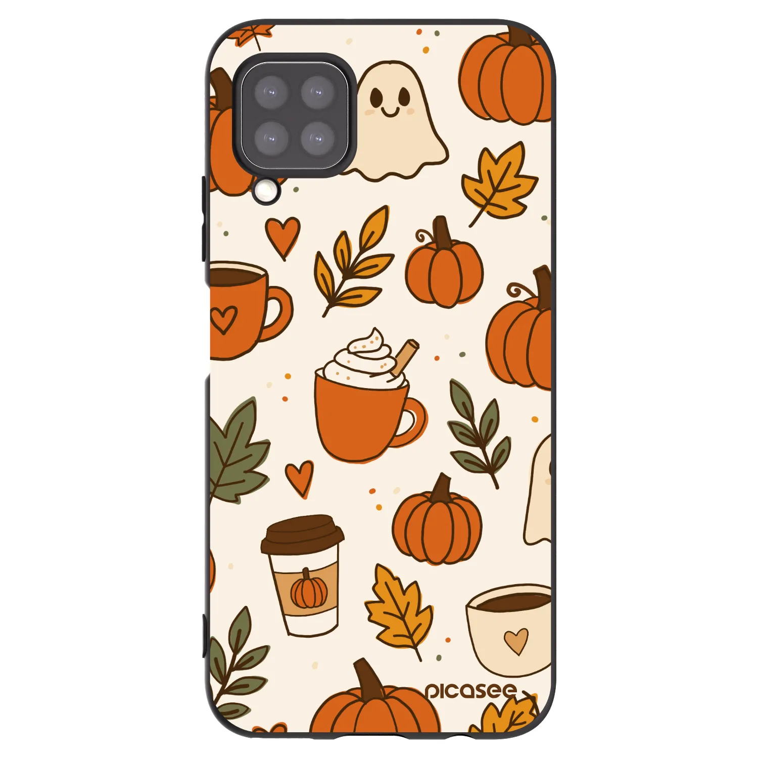 Picasee Μαύρη θήκη σιλικόνης για Huawei P40 Lite - Fall vibes