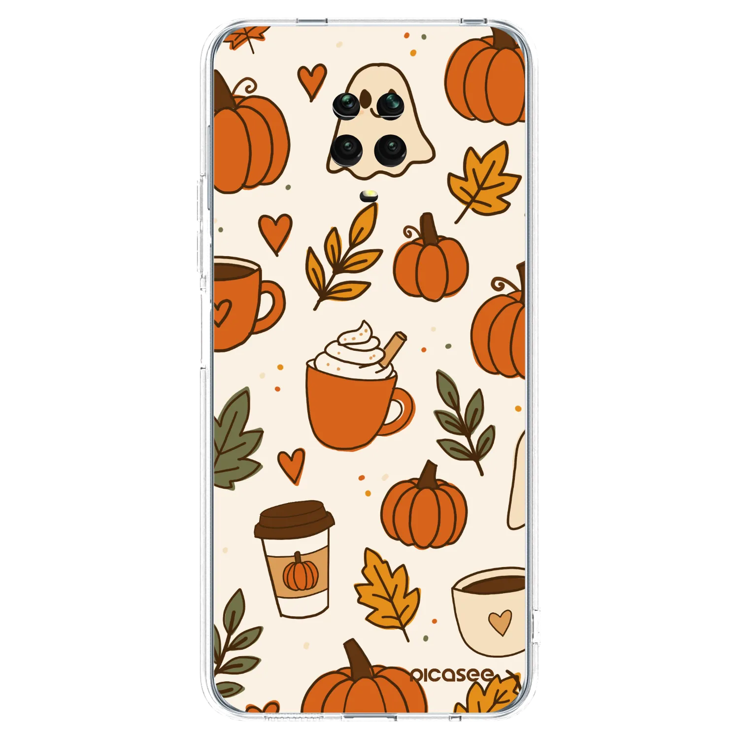Picasee διαφανής θήκη σιλικόνης Xiaomi Redmi Note 9S - Fall vibes