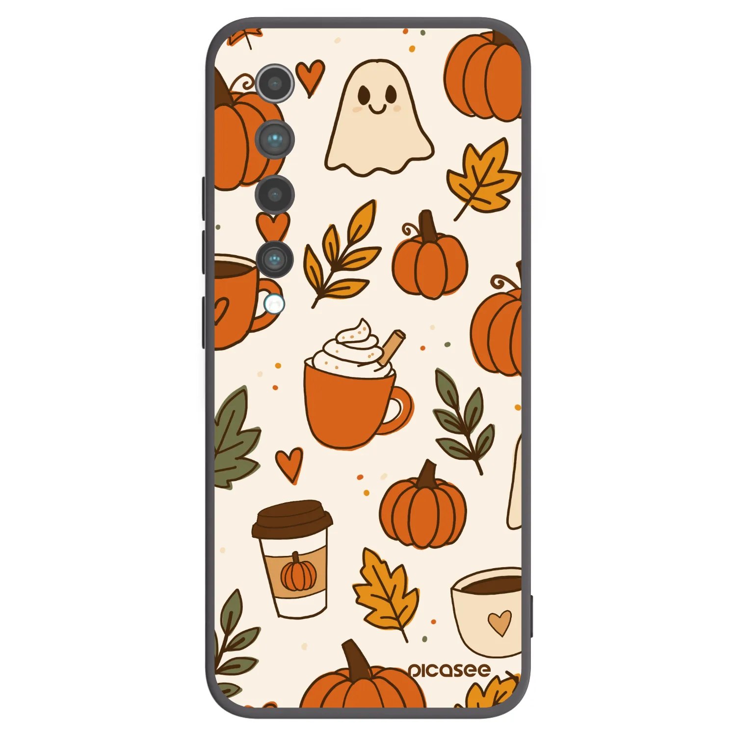 Picasee Μαύρη θήκη σιλικόνης για Xiaomi Mi 10 - Fall vibes