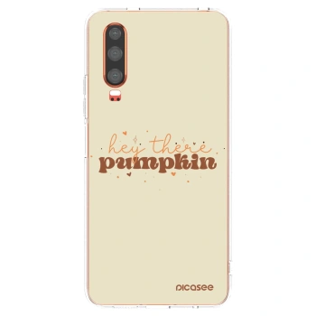 Picasee διαφανής θήκη σιλικόνης Huawei P30 - Hey there pumpkin
