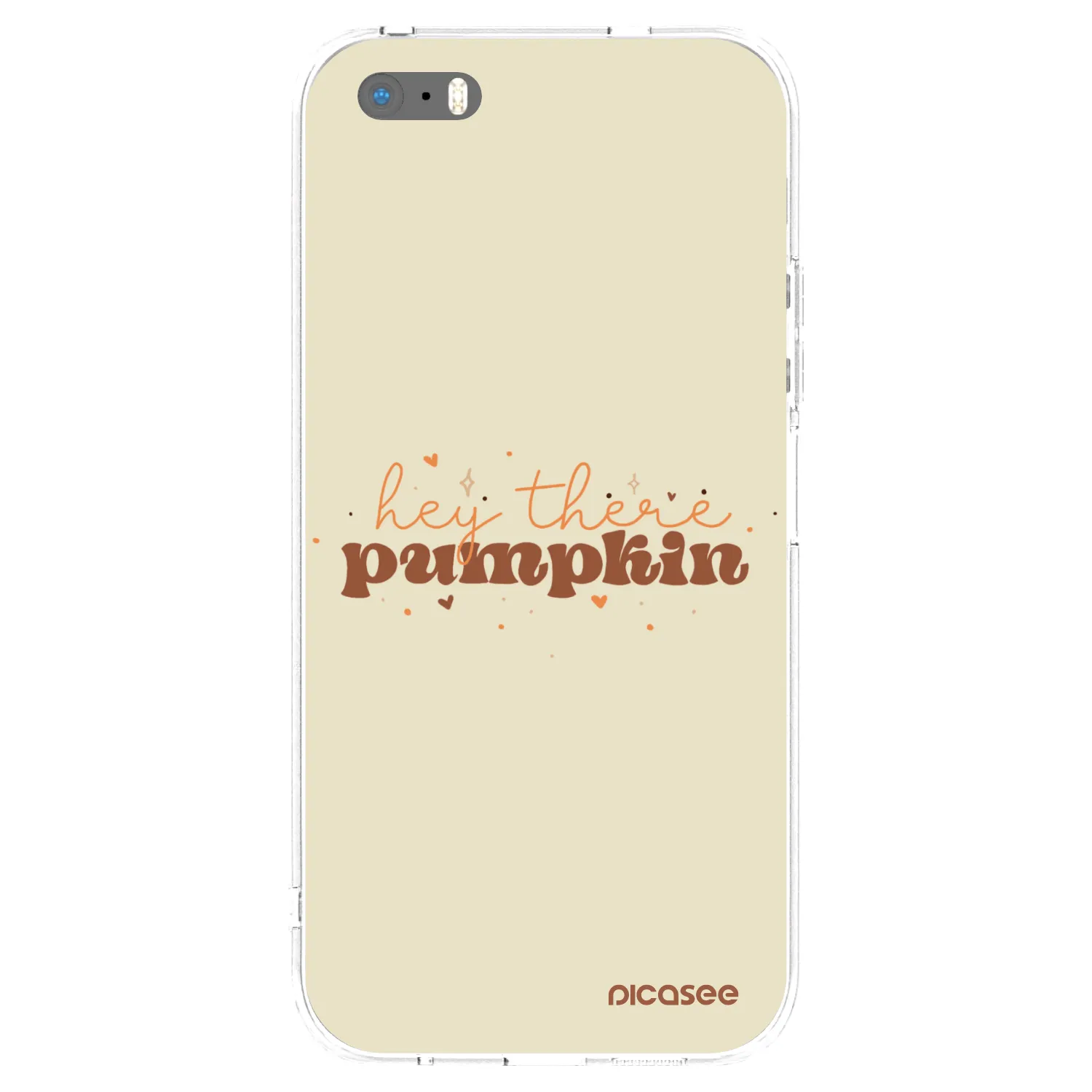 Picasee διαφανής θήκη σιλικόνης Apple iPhone 5/5S/SE - Hey there pumpkin