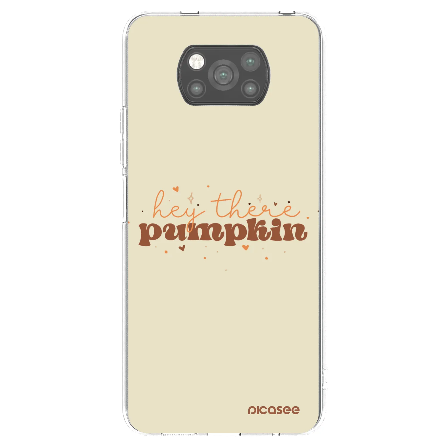 Picasee Μαύρη θήκη σιλικόνης για Xiaomi Poco X3 - Hey there pumpkin