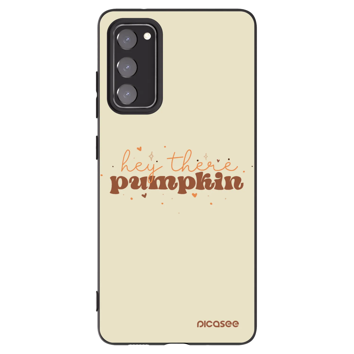 Picasee Μαύρη θήκη σιλικόνης για Samsung Galaxy S20 FE - Hey there pumpkin