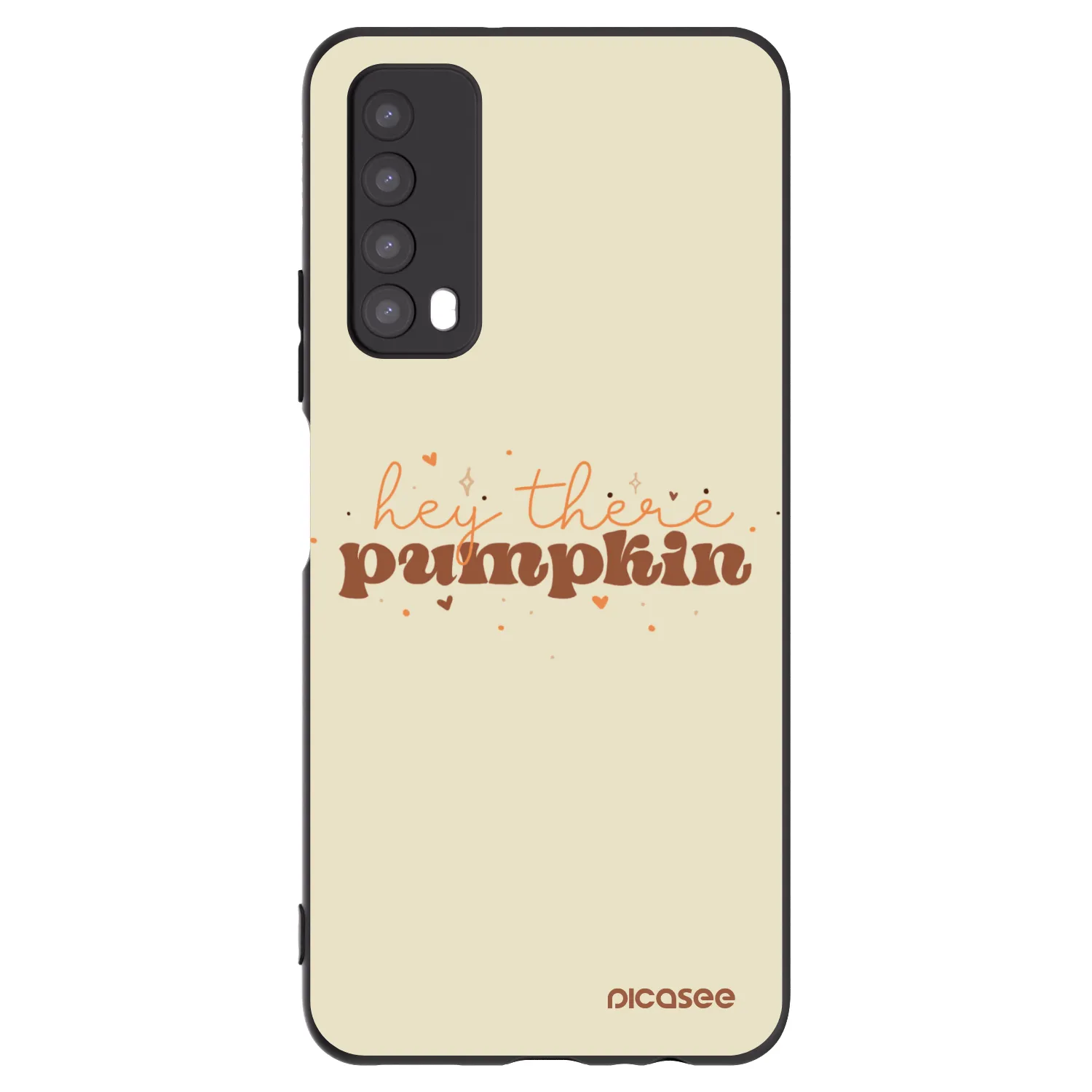Picasee Μαύρη θήκη σιλικόνης για Huawei P Smart 2021 - Hey there pumpkin