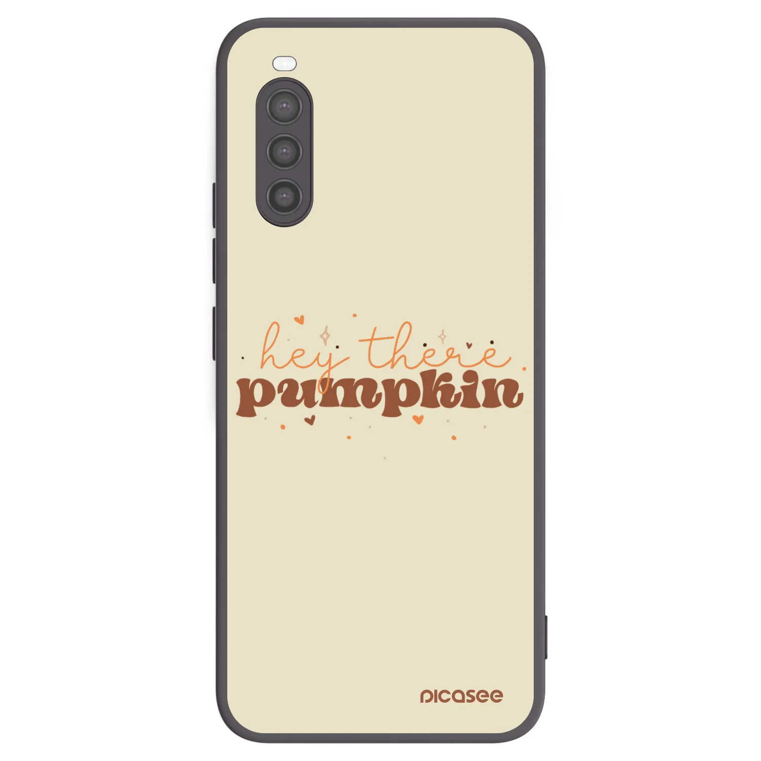 Picasee Μαύρη θήκη σιλικόνης για Sony Xperia 10 II - Hey there pumpkin