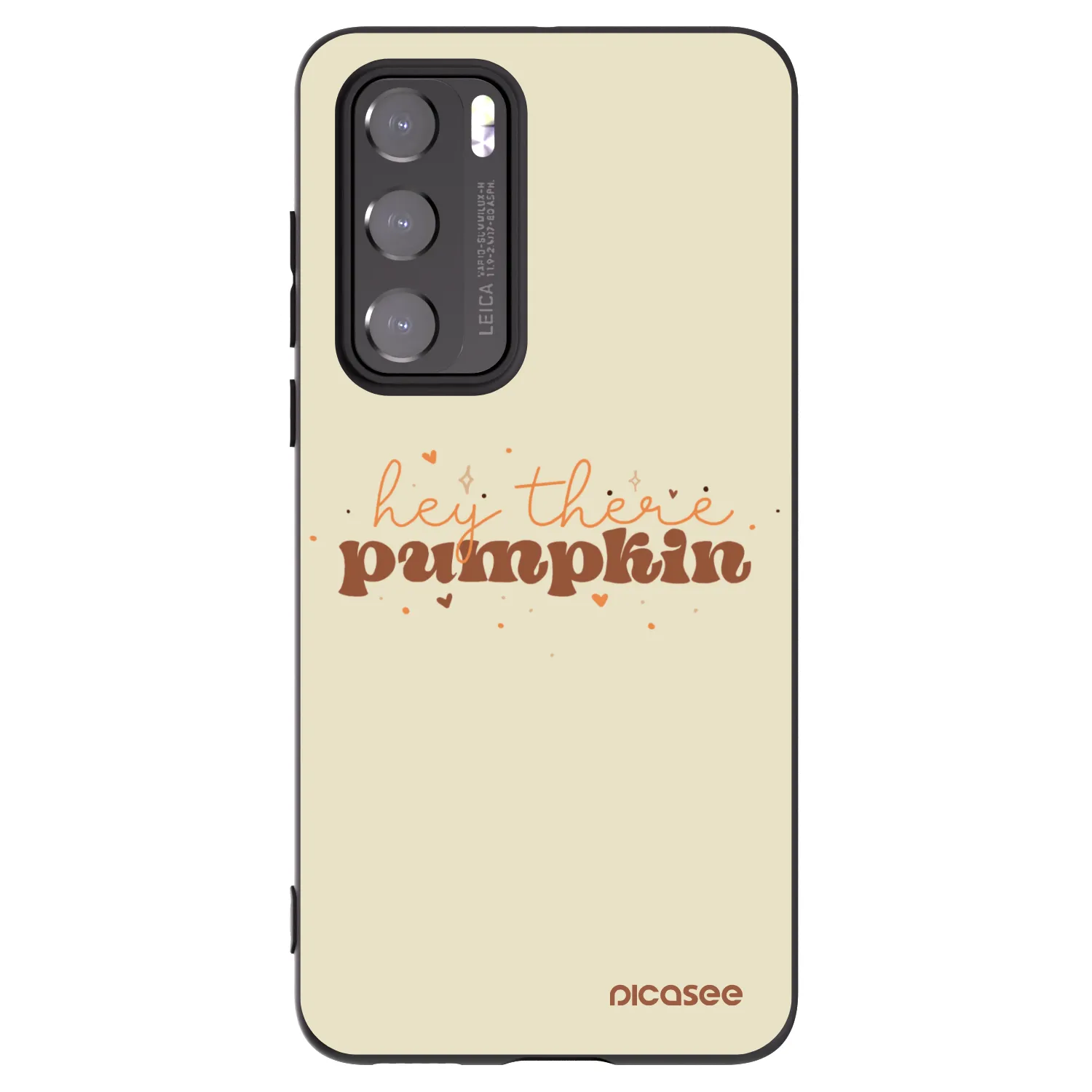 Picasee Μαύρη θήκη σιλικόνης για Huawei P40 - Hey there pumpkin