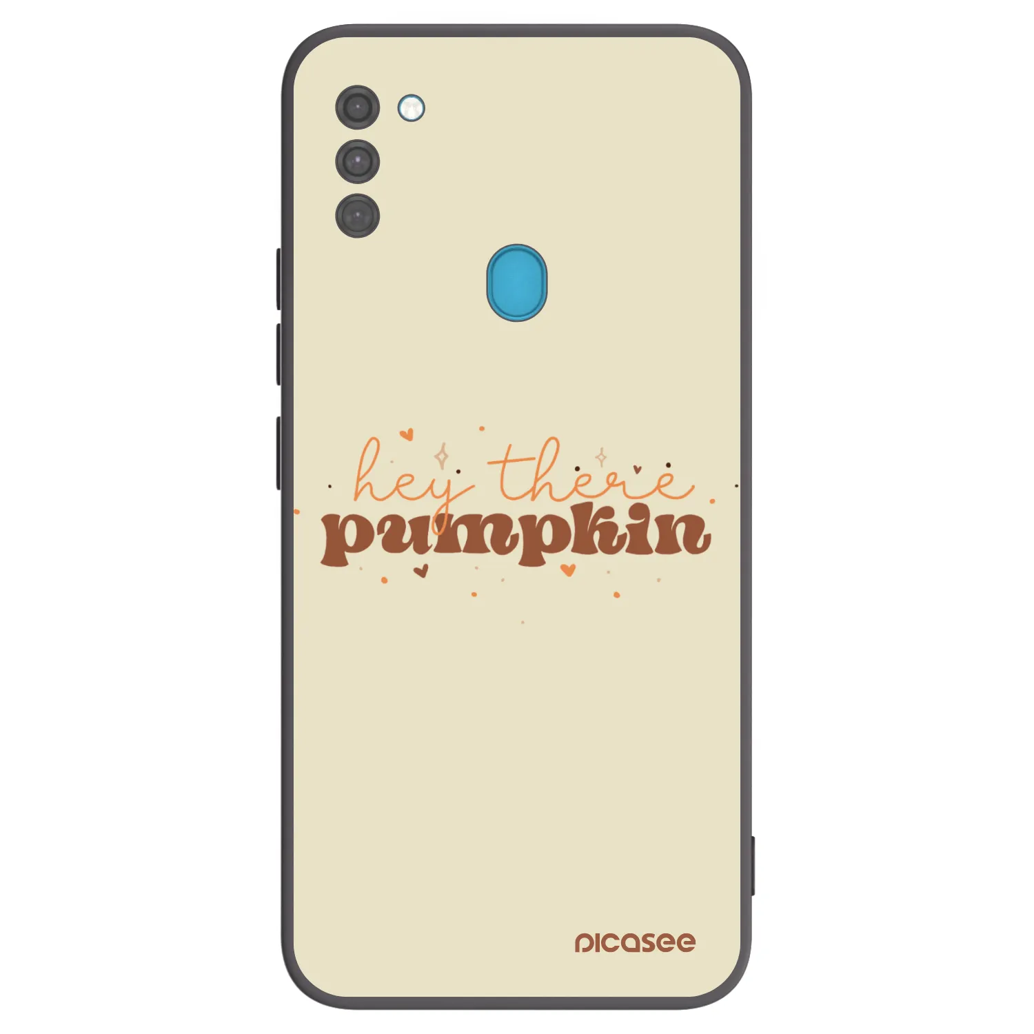 Picasee Μαύρη θήκη σιλικόνης για Samsung Galaxy M11 - Hey there pumpkin
