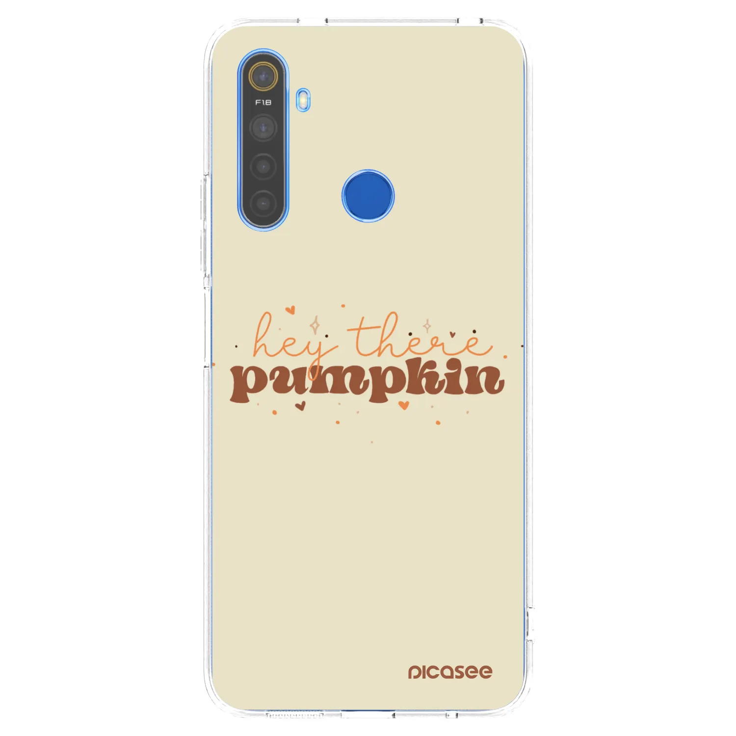 Picasee διαφανής θήκη σιλικόνης Realme 5 - Hey there pumpkin