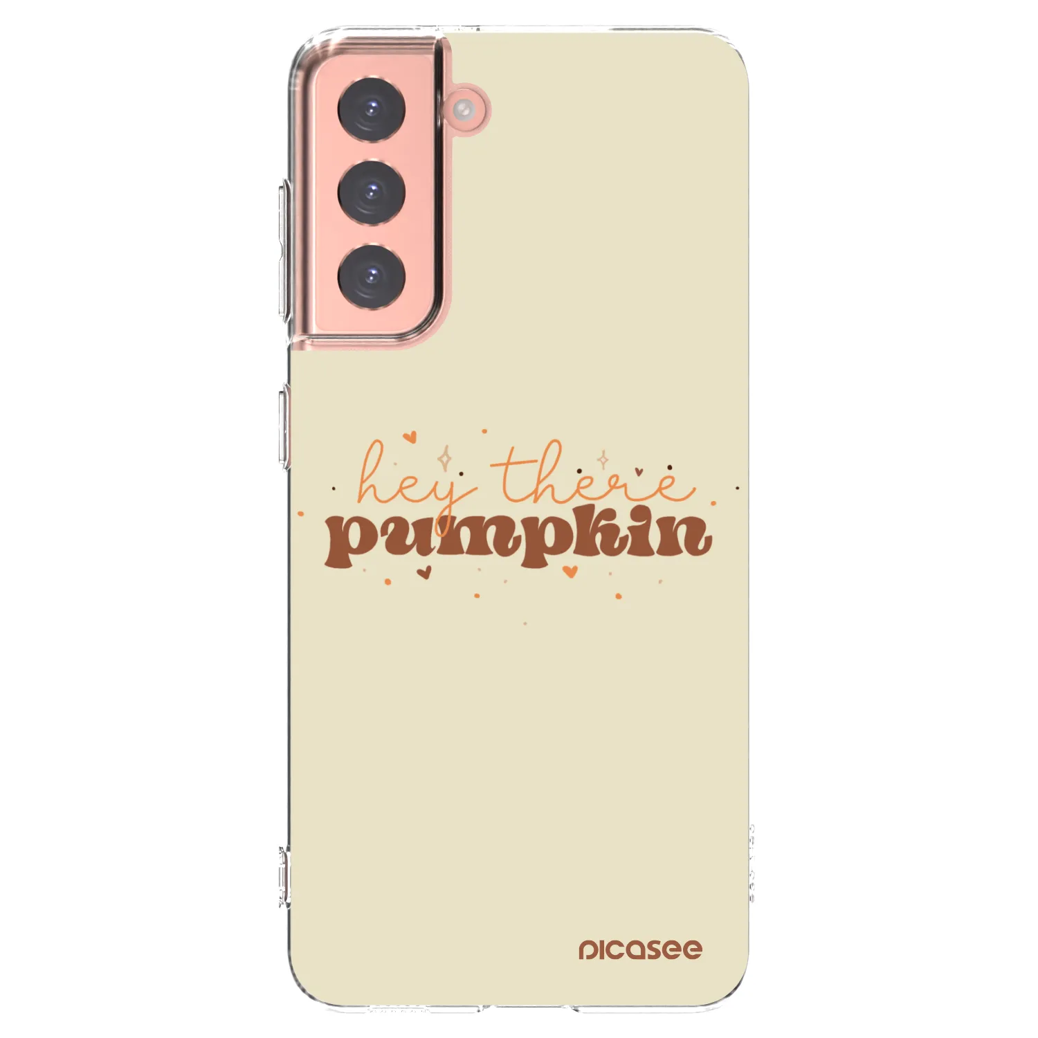 Picasee διαφανής θήκη σιλικόνης Samsung Galaxy S21 5G G991B - Hey there pumpkin