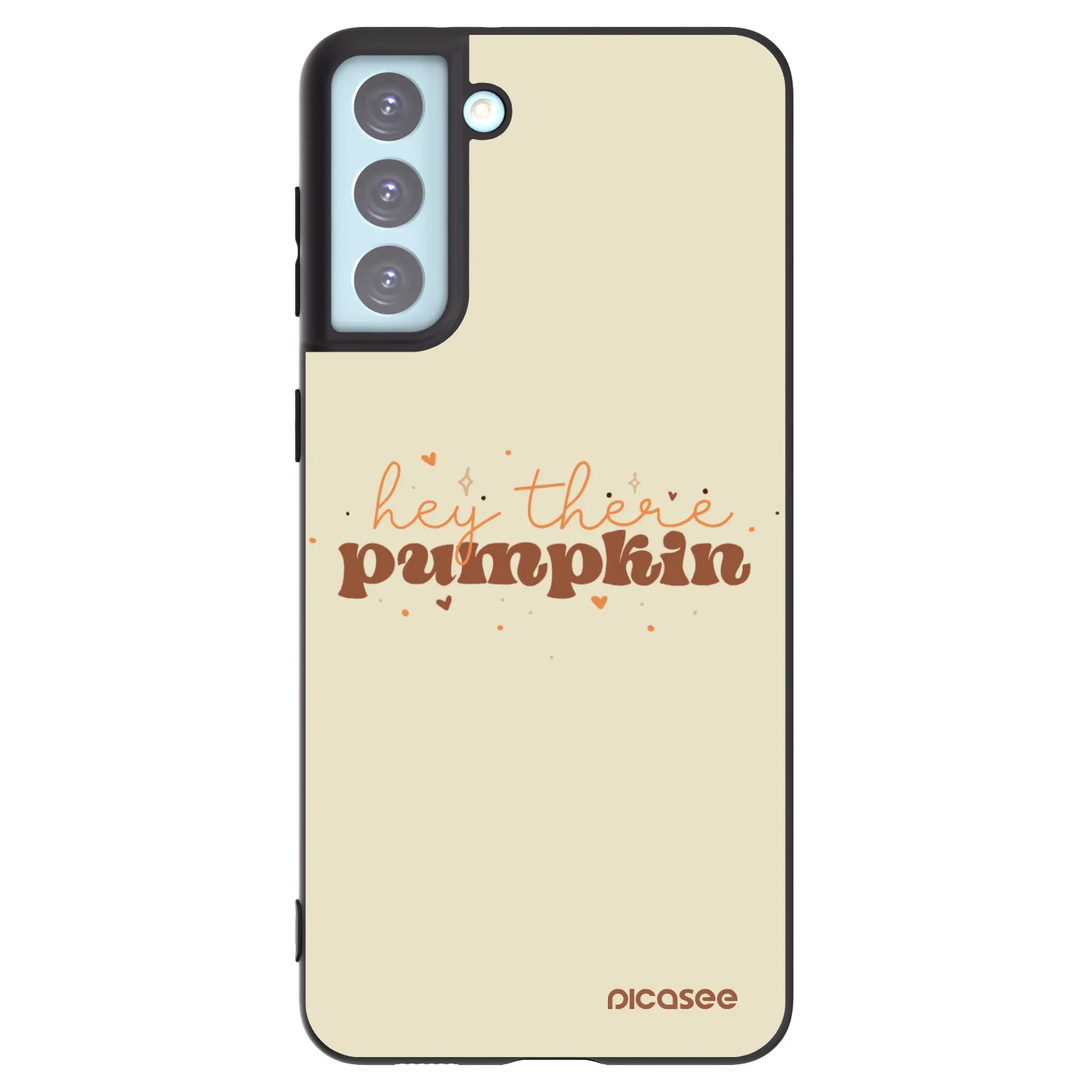 Picasee Μαύρη θήκη σιλικόνης για Samsung Galaxy S21+ 5G G996F - Hey there pumpkin
