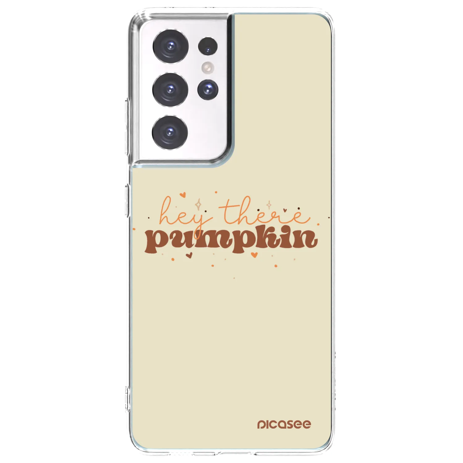 Picasee διαφανής θήκη σιλικόνης Samsung Galaxy S21 Ultra 5G G998B - Hey there pumpkin