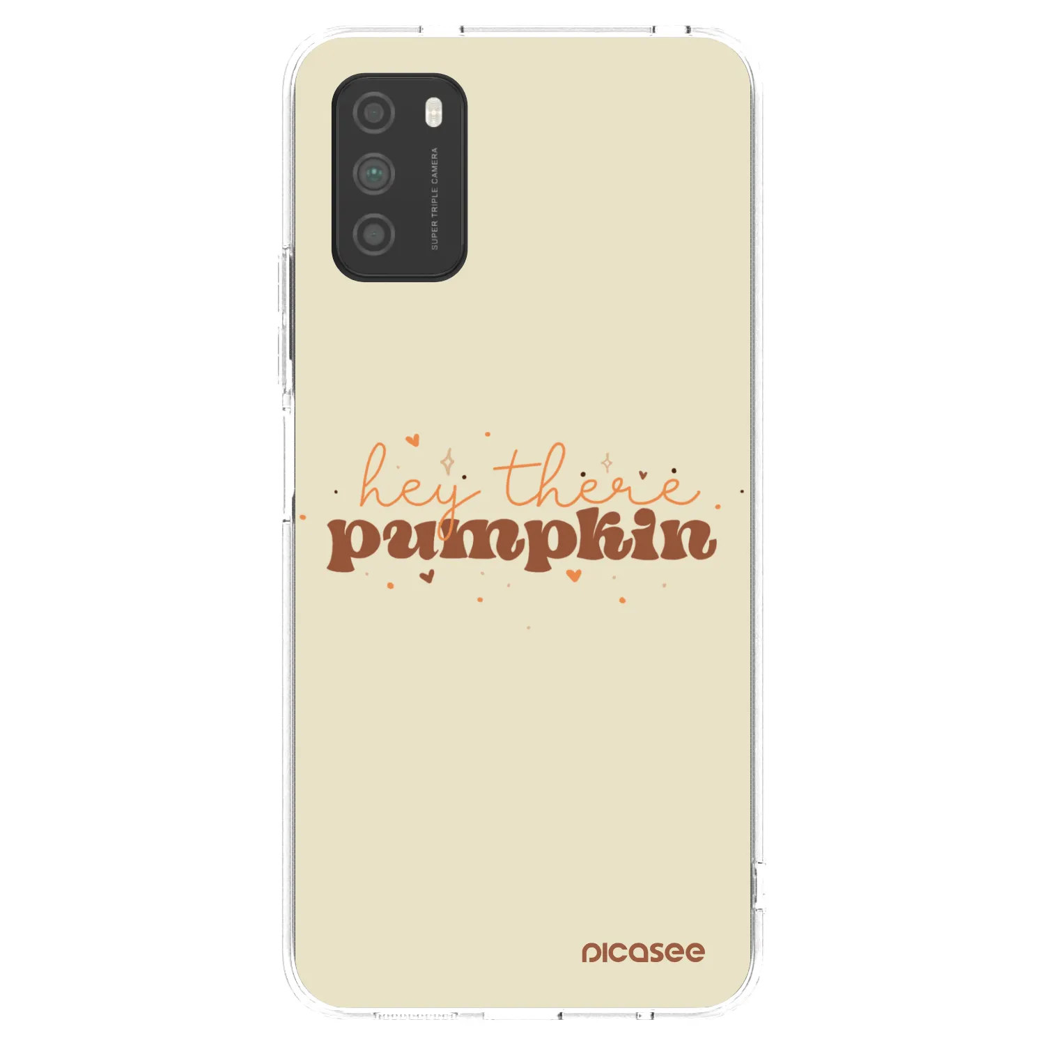 Picasee διαφανής θήκη σιλικόνης Xiaomi Poco M3 - Hey there pumpkin