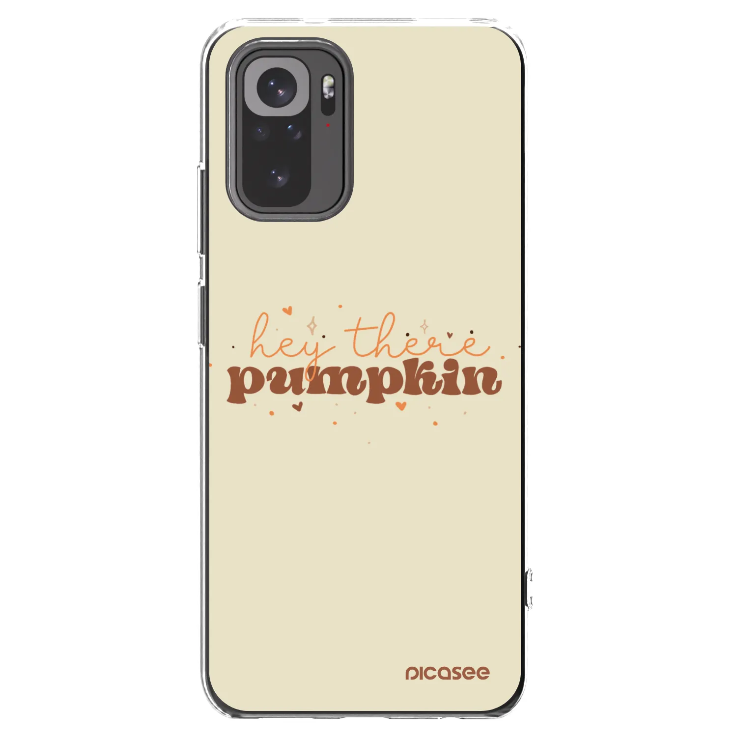 Picasee διαφανής θήκη σιλικόνης Xiaomi Redmi Note 10 - Hey there pumpkin