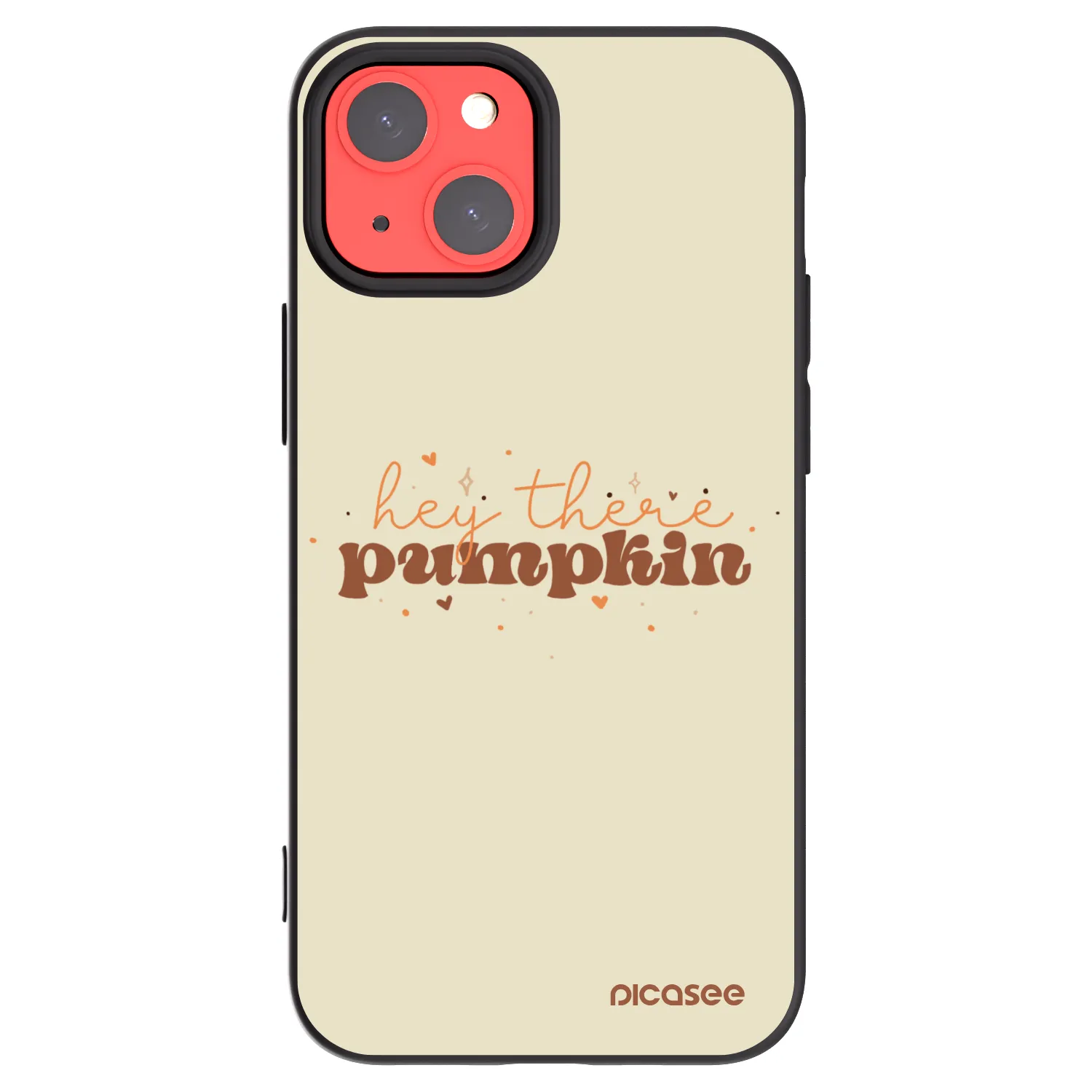 Picasee Μαύρη θήκη σιλικόνης για Apple iPhone 13 mini - Hey there pumpkin