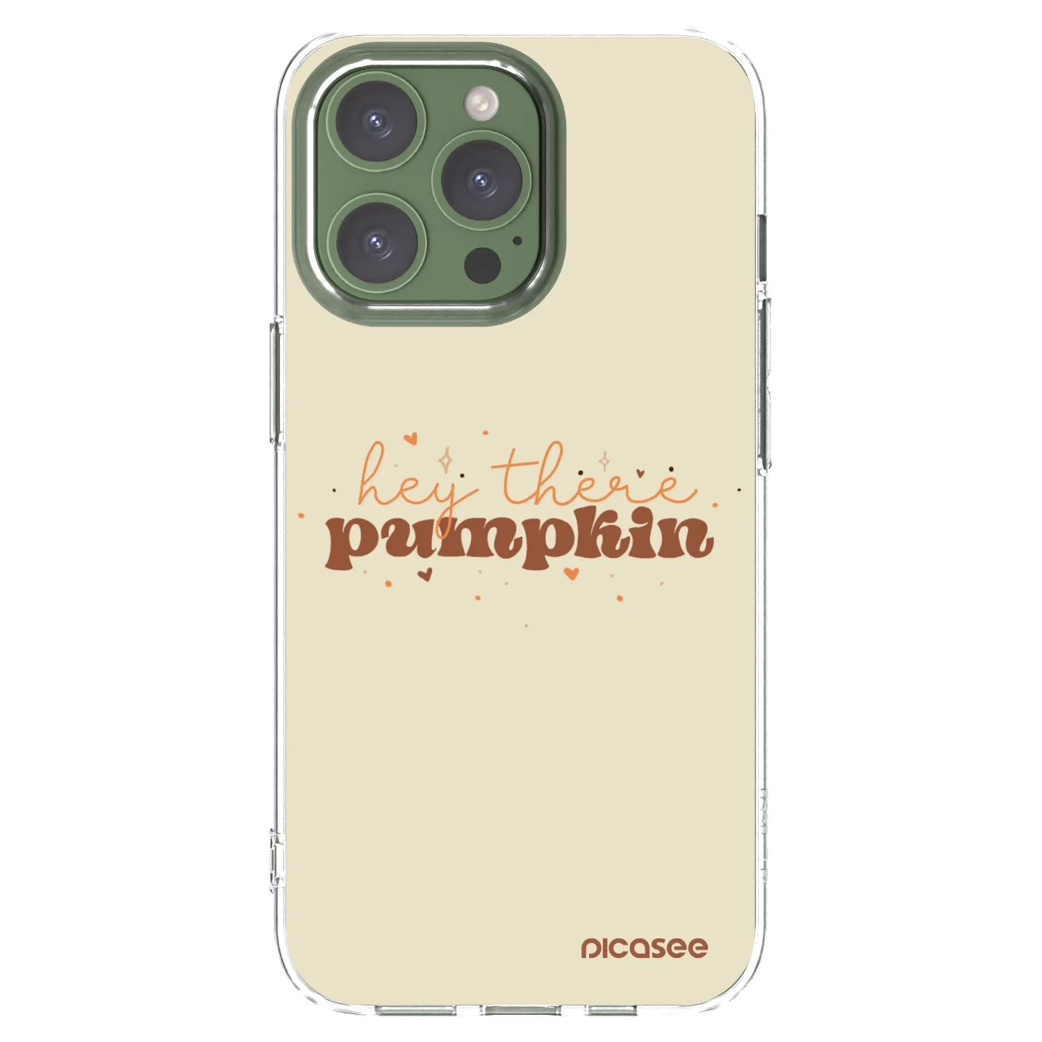 Picasee διαφανής θήκη σιλικόνης Apple iPhone 13 Pro - Hey there pumpkin