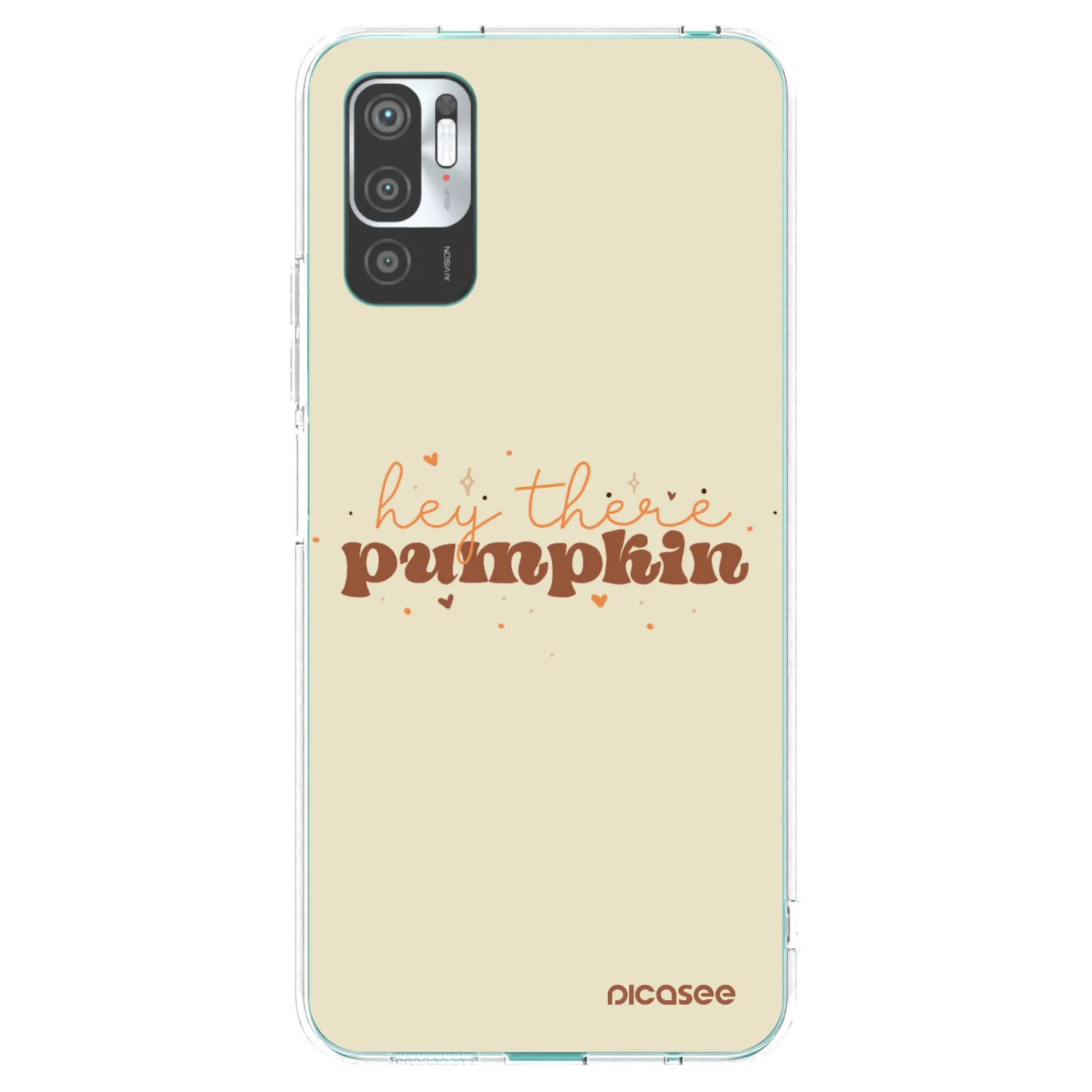 Picasee διαφανής θήκη σιλικόνης Xiaomi Redmi Note 10 5G - Hey there pumpkin